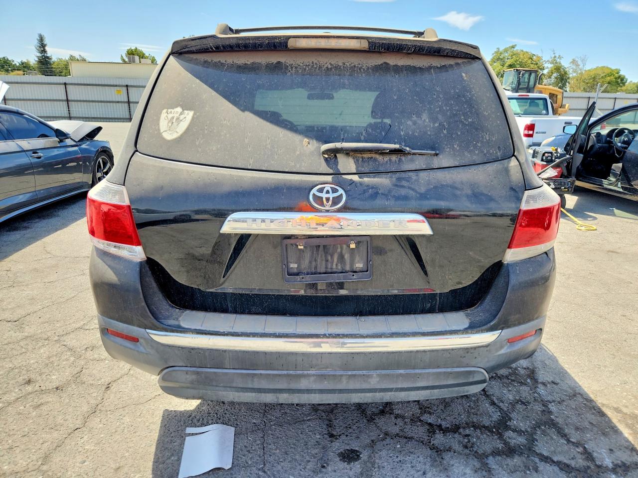 2012 Toyota Highlander Base Черный vin: 5TDZA3EH9CS020933