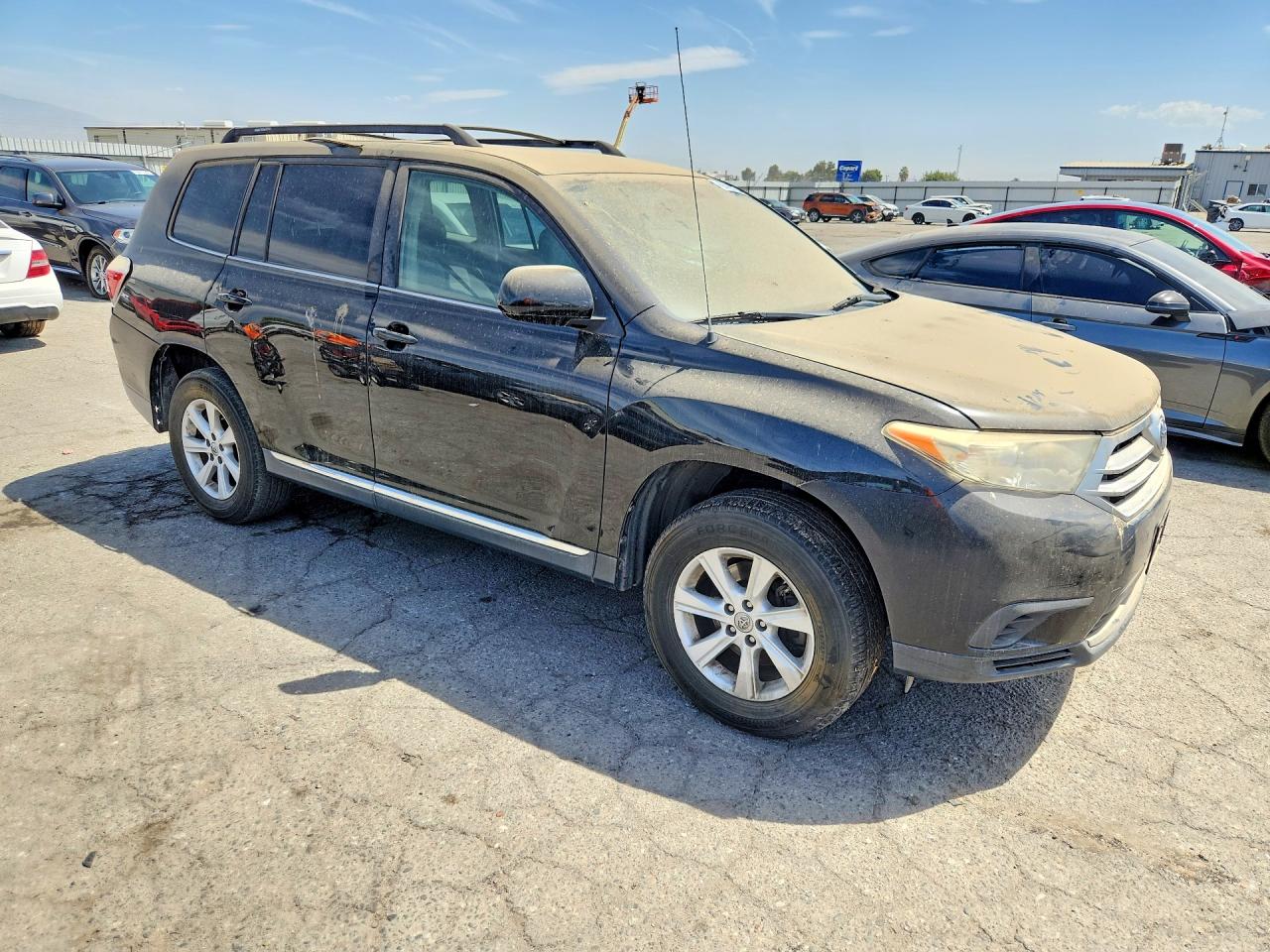 2012 Toyota Highlander Base Черный vin: 5TDZA3EH9CS020933