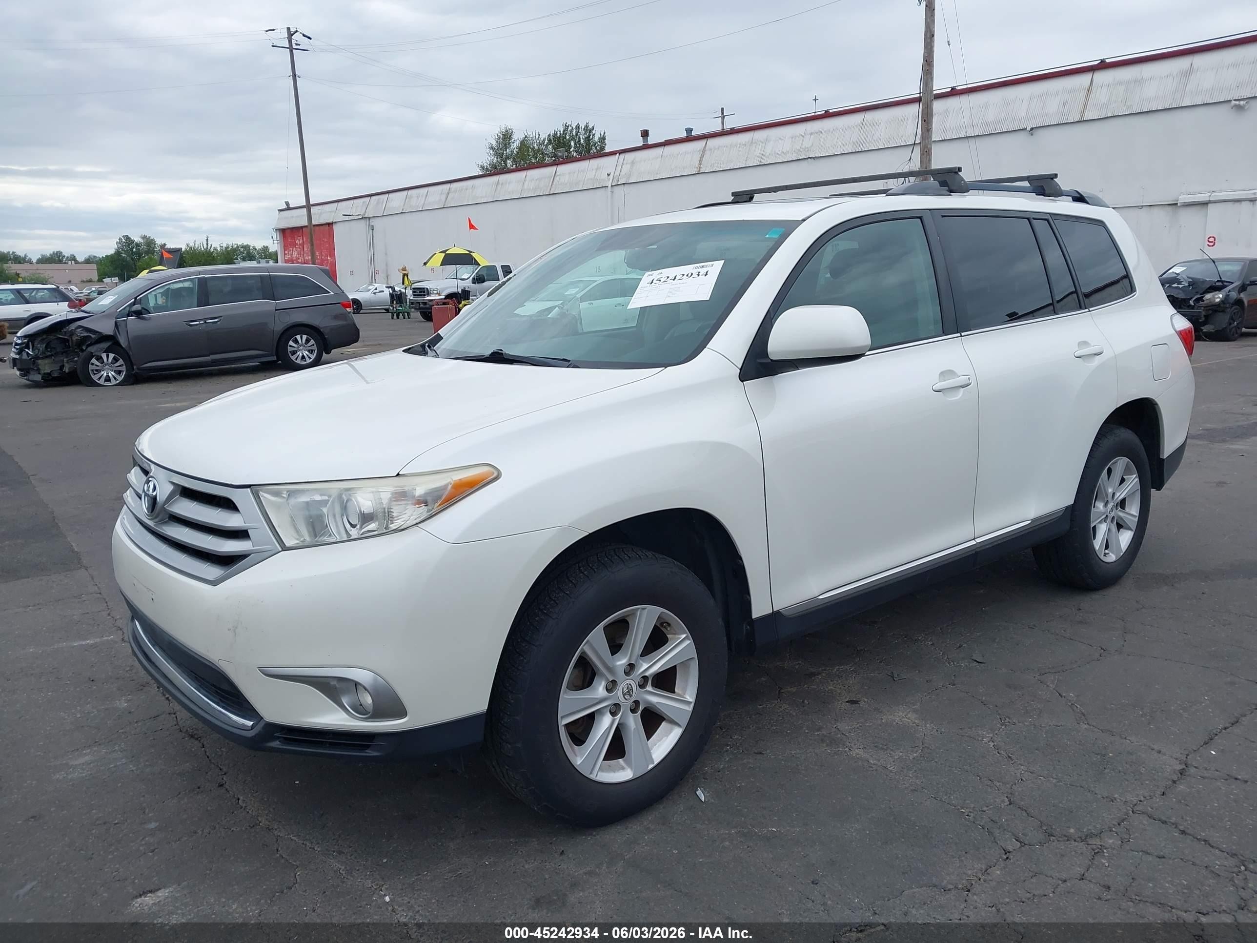 2012 Toyota Highlander Se White vin: 5TDZA3EH9CS021256