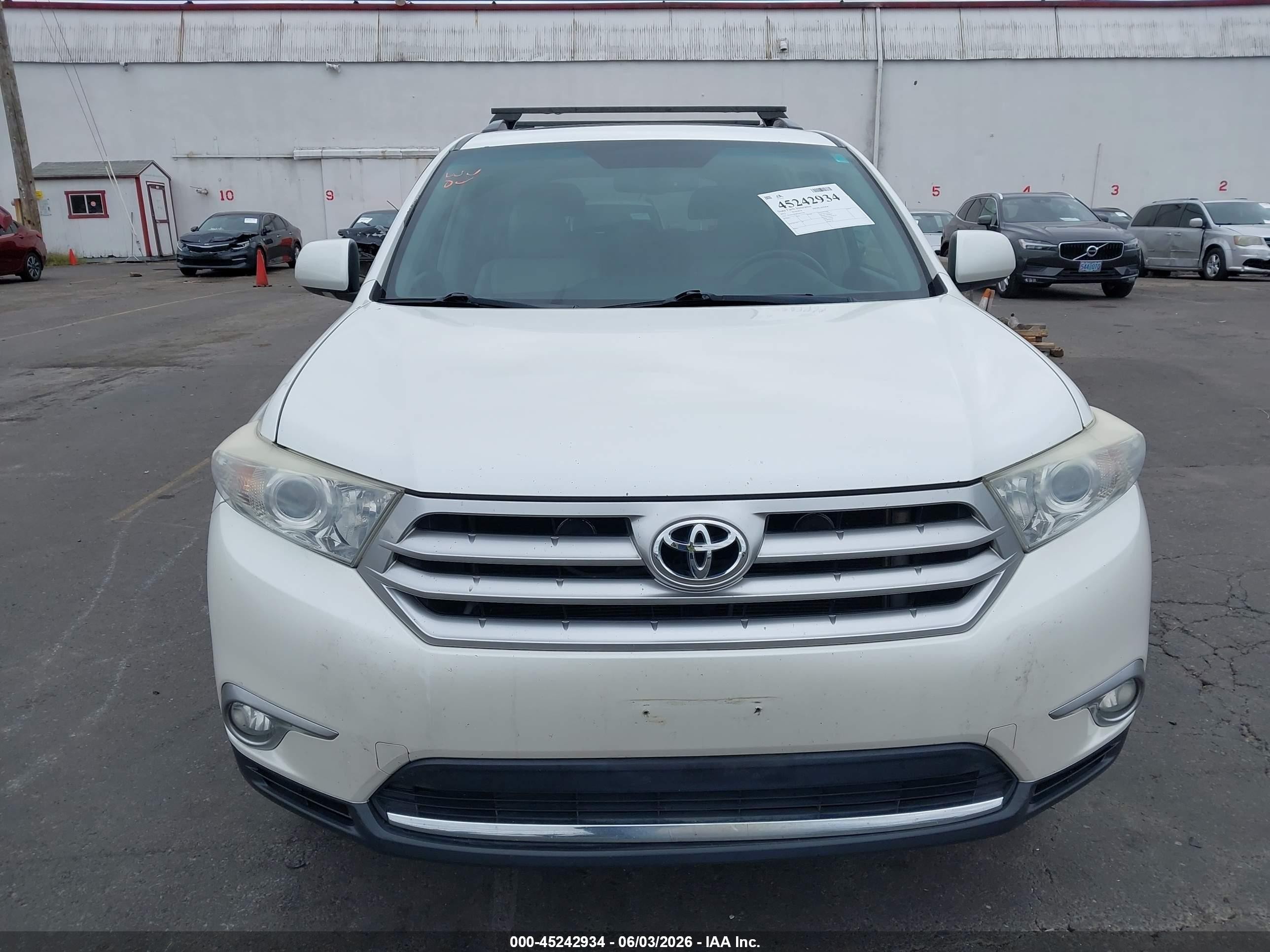 2012 Toyota Highlander Se White vin: 5TDZA3EH9CS021256
