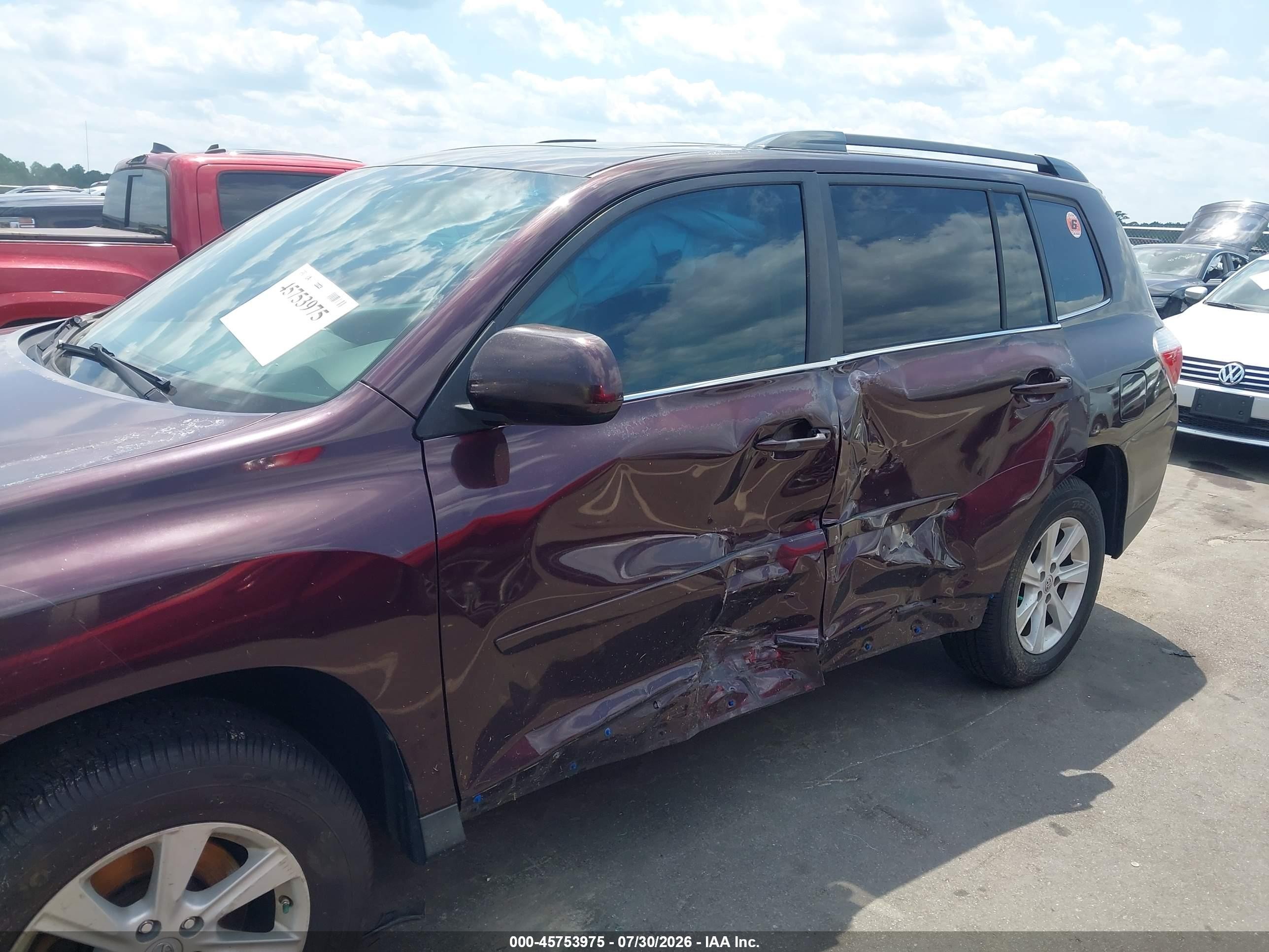 2012 Toyota Highlander Se Темно-бордовый vin: 5TDZA3EH9CS028773