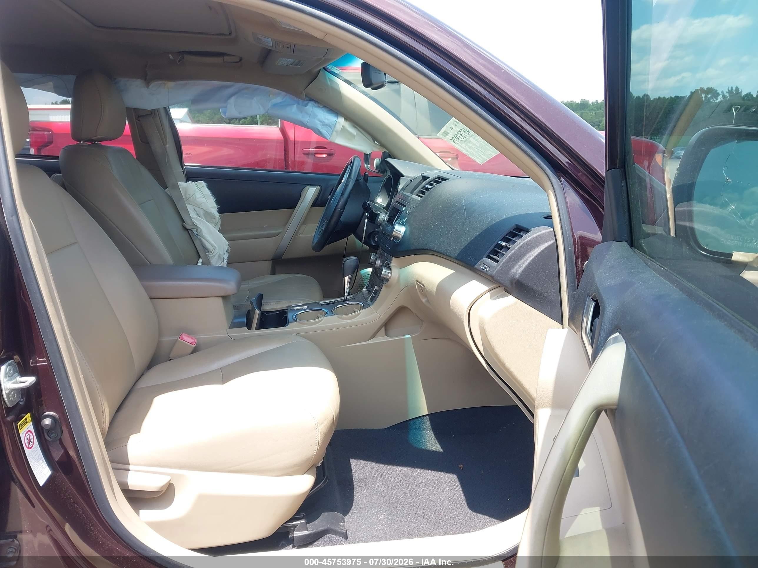 2012 Toyota Highlander Se Темно-бордовый vin: 5TDZA3EH9CS028773