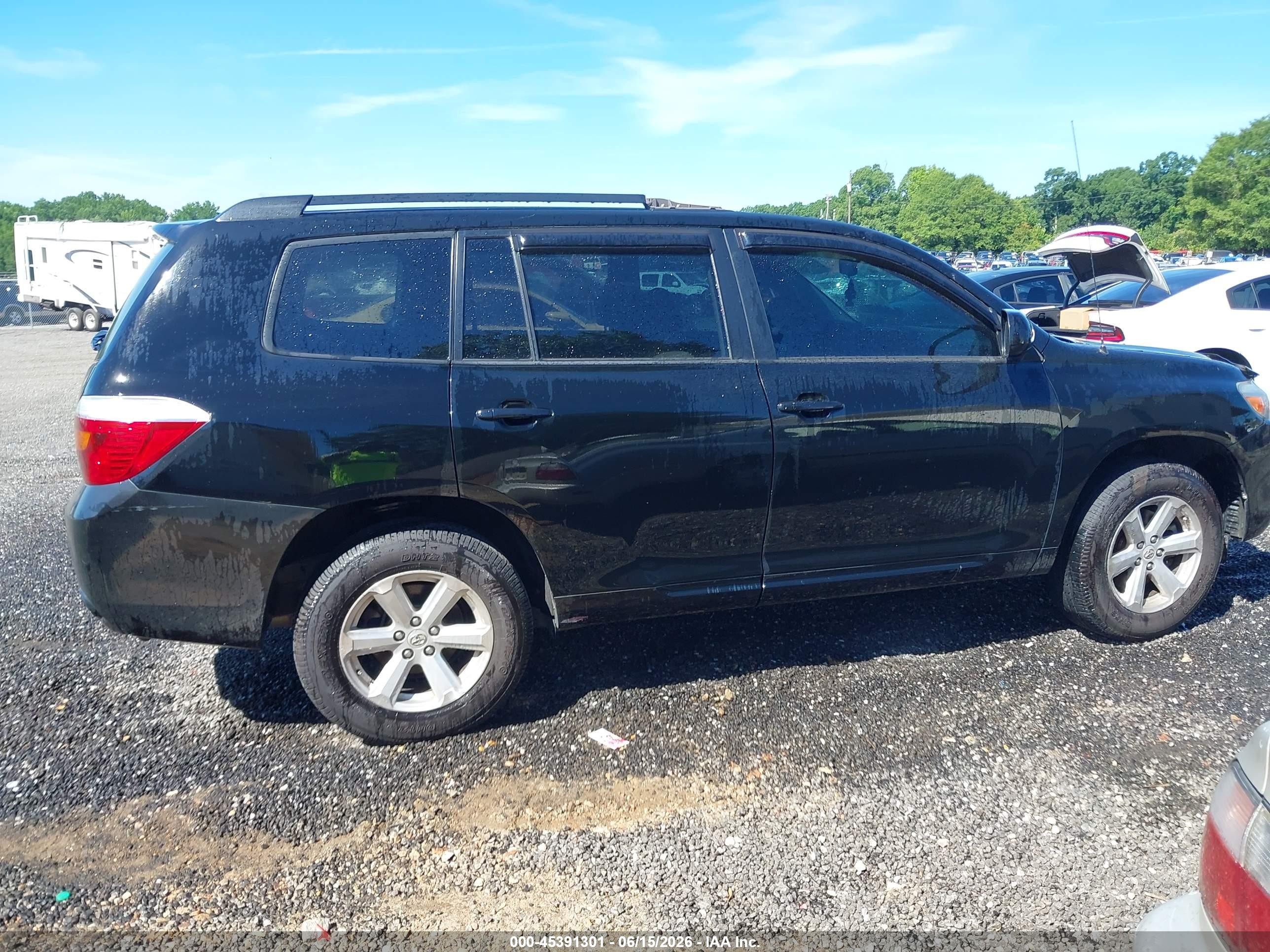 2010 Toyota Highlander   Black vin: 5TDZA3EHXAS006875