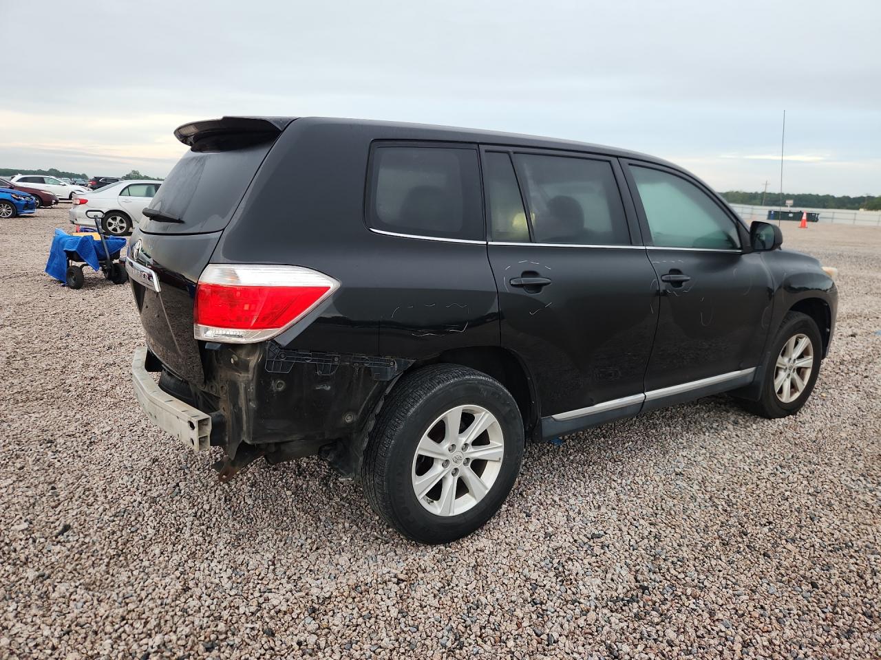 2012 Toyota Highlander Base Черный vin: 5TDZA3EHXCS017605