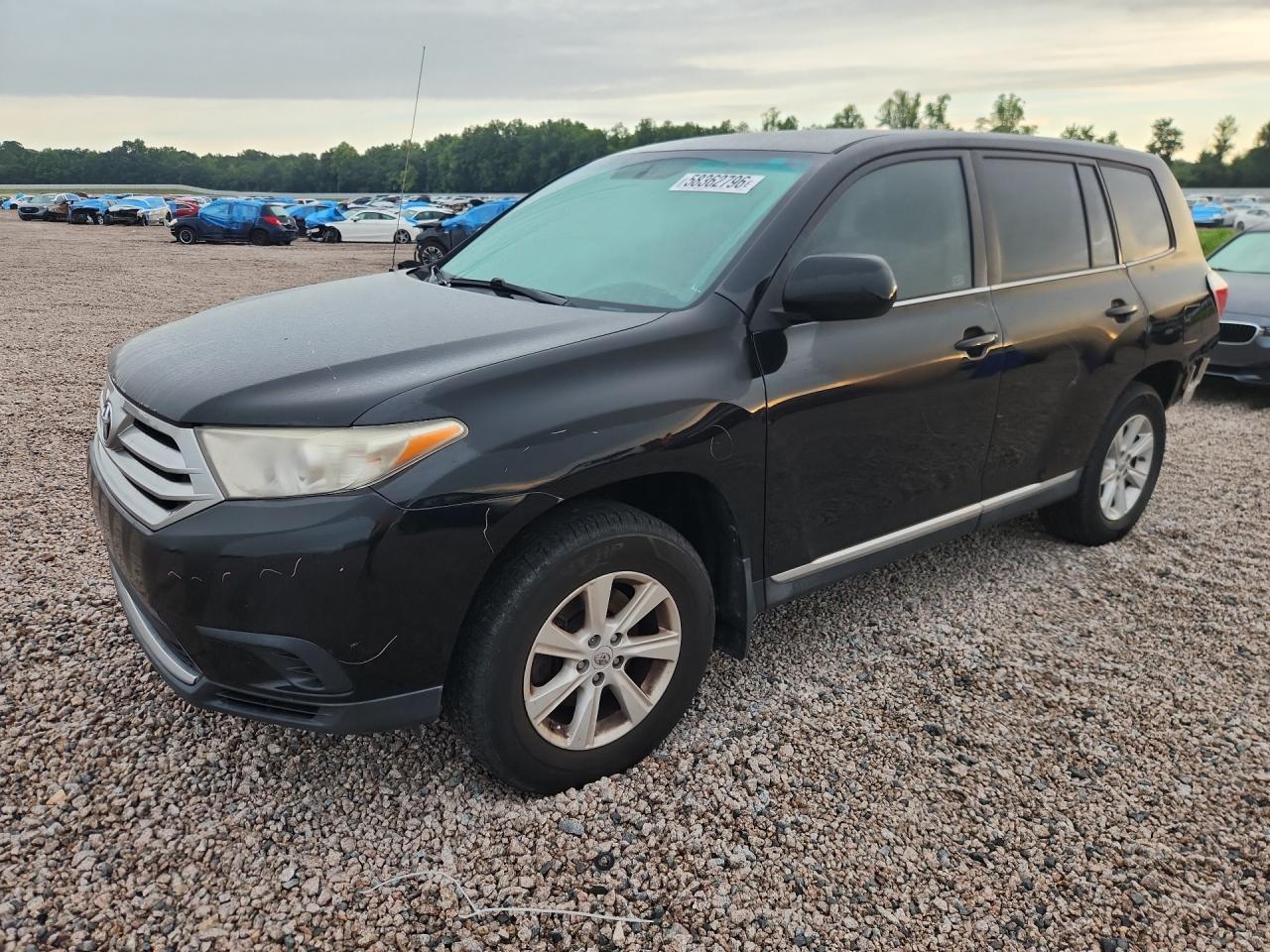 2012 Toyota Highlander Base Черный vin: 5TDZA3EHXCS017605