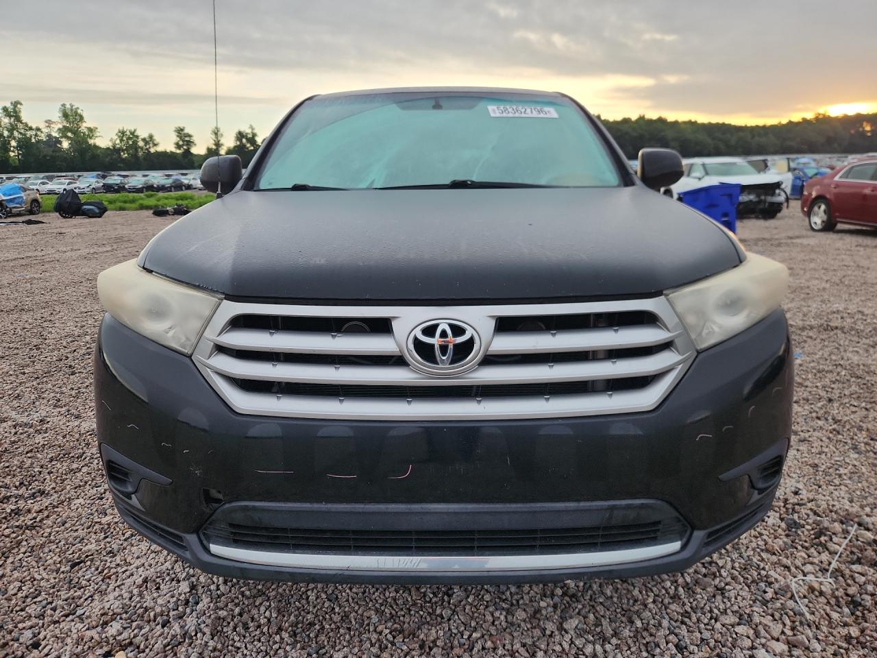 2012 Toyota Highlander Base Черный vin: 5TDZA3EHXCS017605