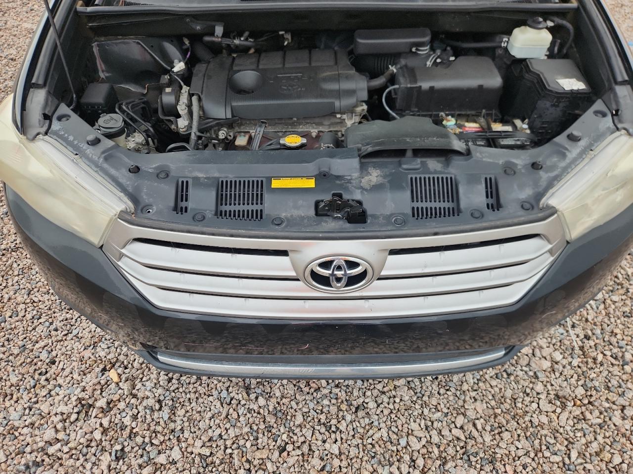 2012 Toyota Highlander Base Черный vin: 5TDZA3EHXCS017605