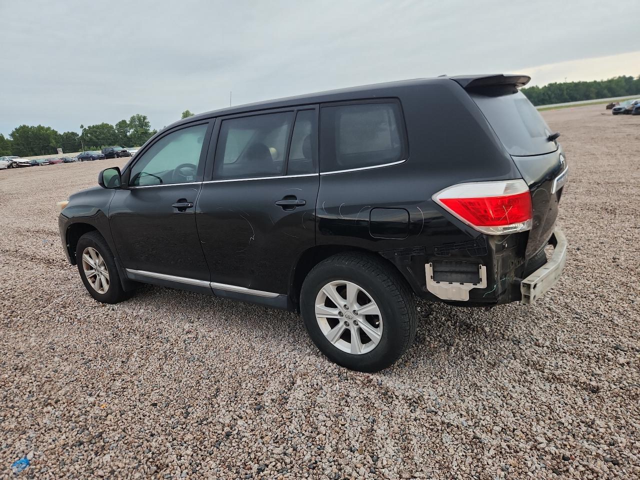 2012 Toyota Highlander Base Черный vin: 5TDZA3EHXCS017605