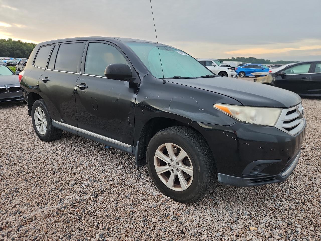 2012 Toyota Highlander Base Черный vin: 5TDZA3EHXCS017605