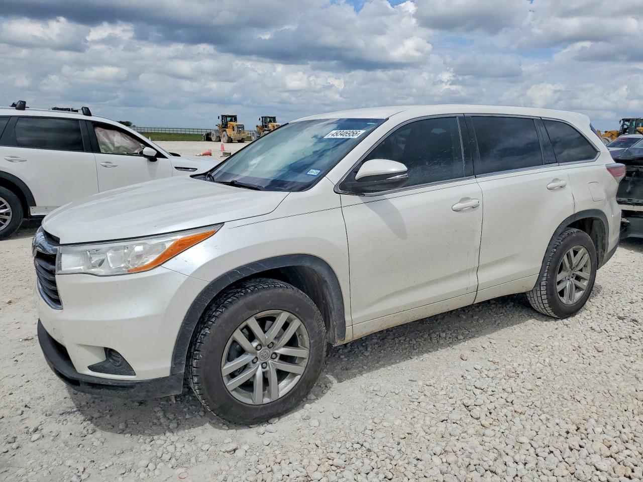 2014 Toyota Highlander Le Белый vin: 5TDZARFH1ES005010