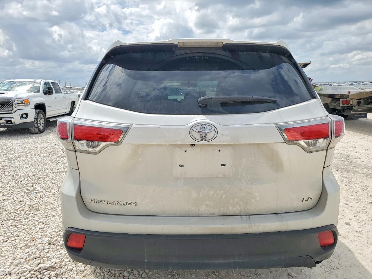 2014 Toyota Highlander Le Белый vin: 5TDZARFH1ES005010
