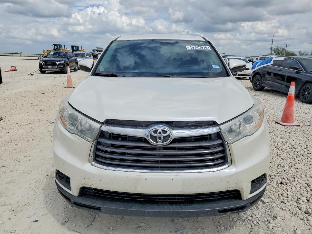2014 Toyota Highlander Le Белый vin: 5TDZARFH1ES005010