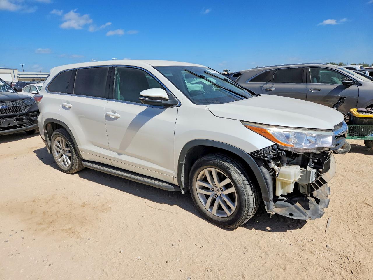 2015 Toyota Highlander Le Белый vin: 5TDZARFH2FS010847
