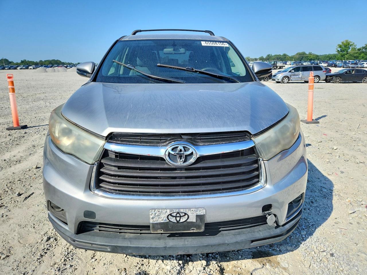2015 Toyota Highlander Серебряный vin: 5TDZARFH3FS016544