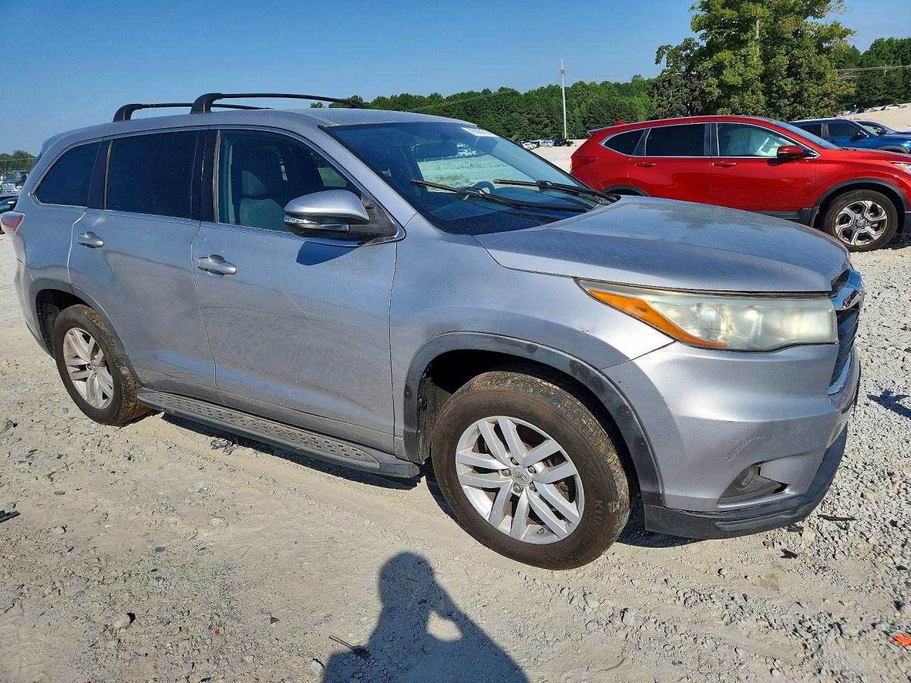 2015 Toyota Highlander Серебряный vin: 5TDZARFH3FS016544