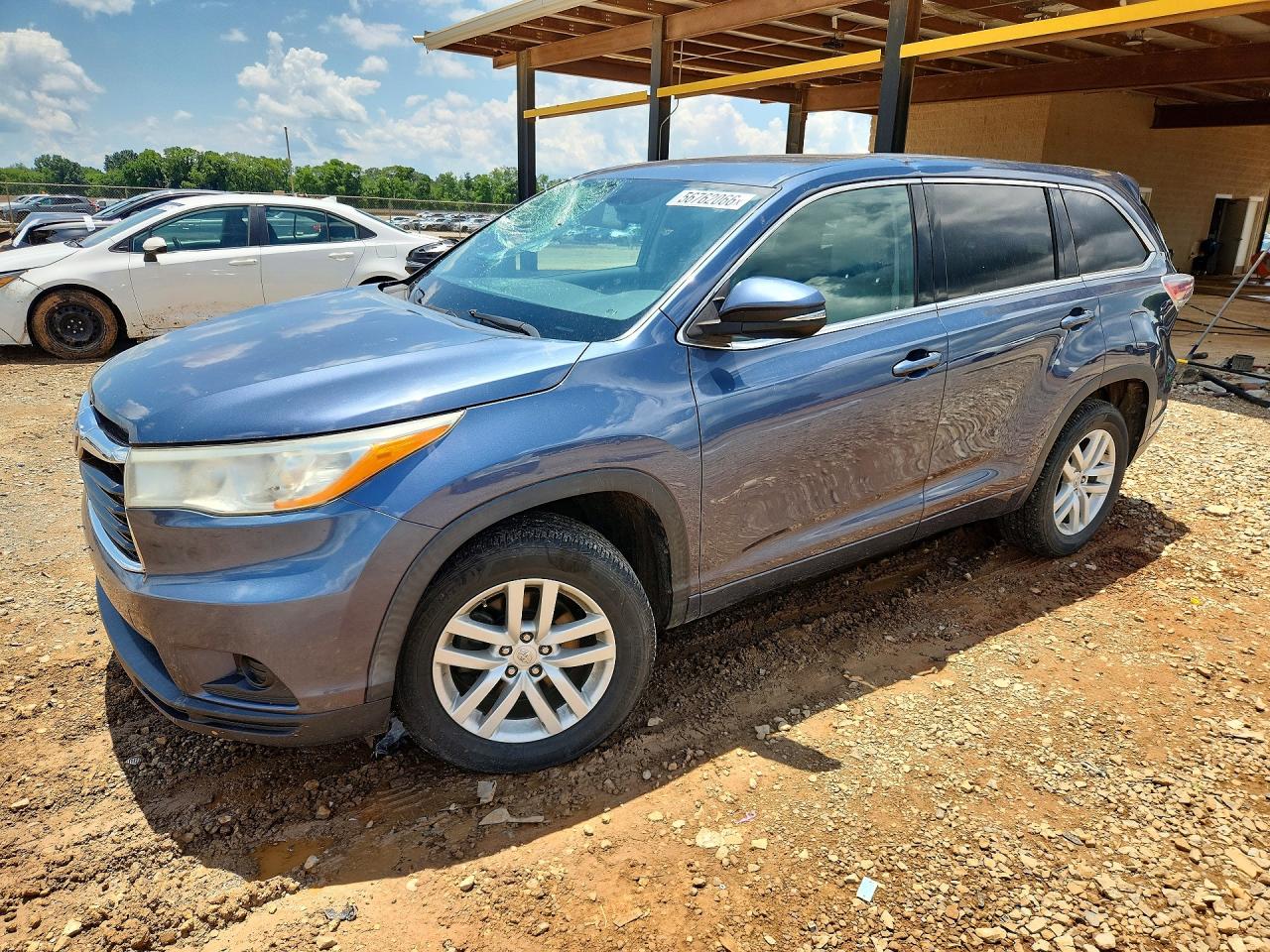 2014 Toyota Highlander Le Blue vin: 5TDZARFH5ES008315