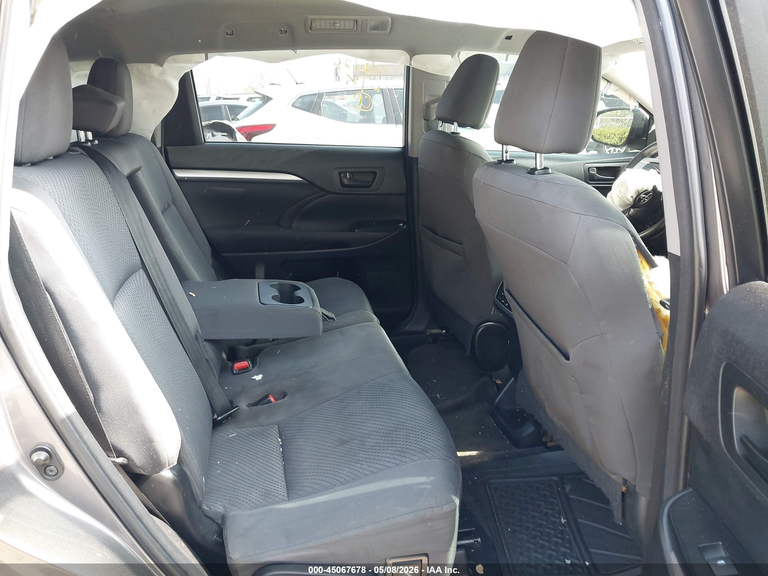 2014 Toyota Highlander Le Gray vin: 5TDZARFH5ES009027