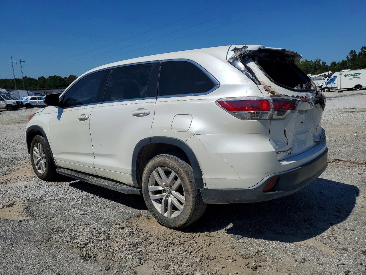 2016 Toyota Highlander Le White vin: 5TDZARFHXGS020852