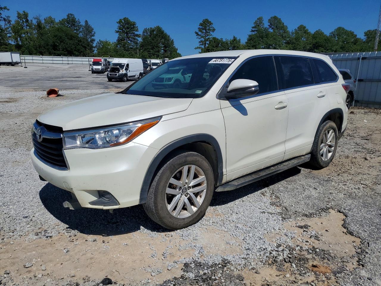 2016 Toyota Highlander Le Белый vin: 5TDZARFHXGS020852