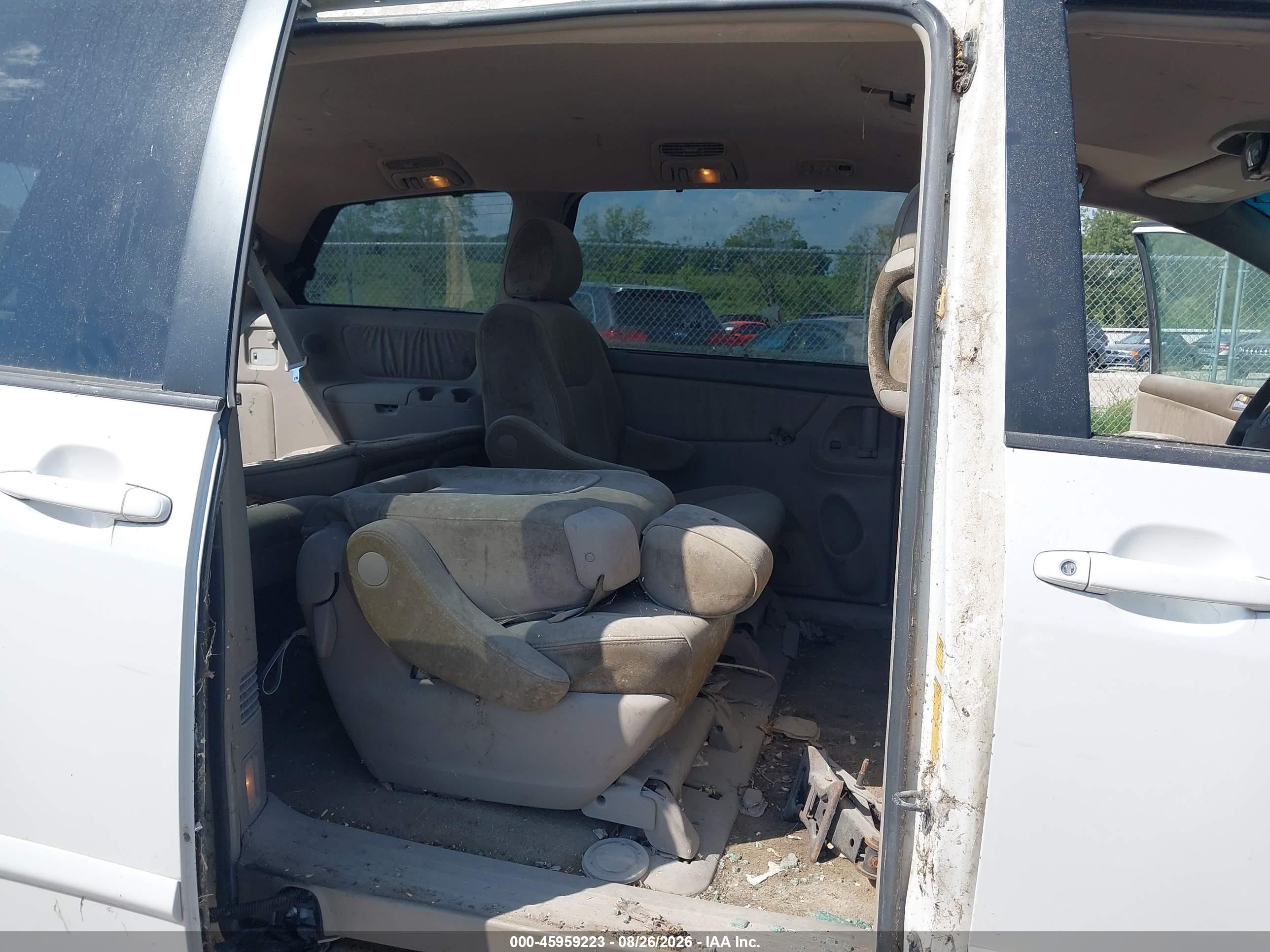 2007 Toyota Sienna Xle White vin: 5TDZK22C07S041076