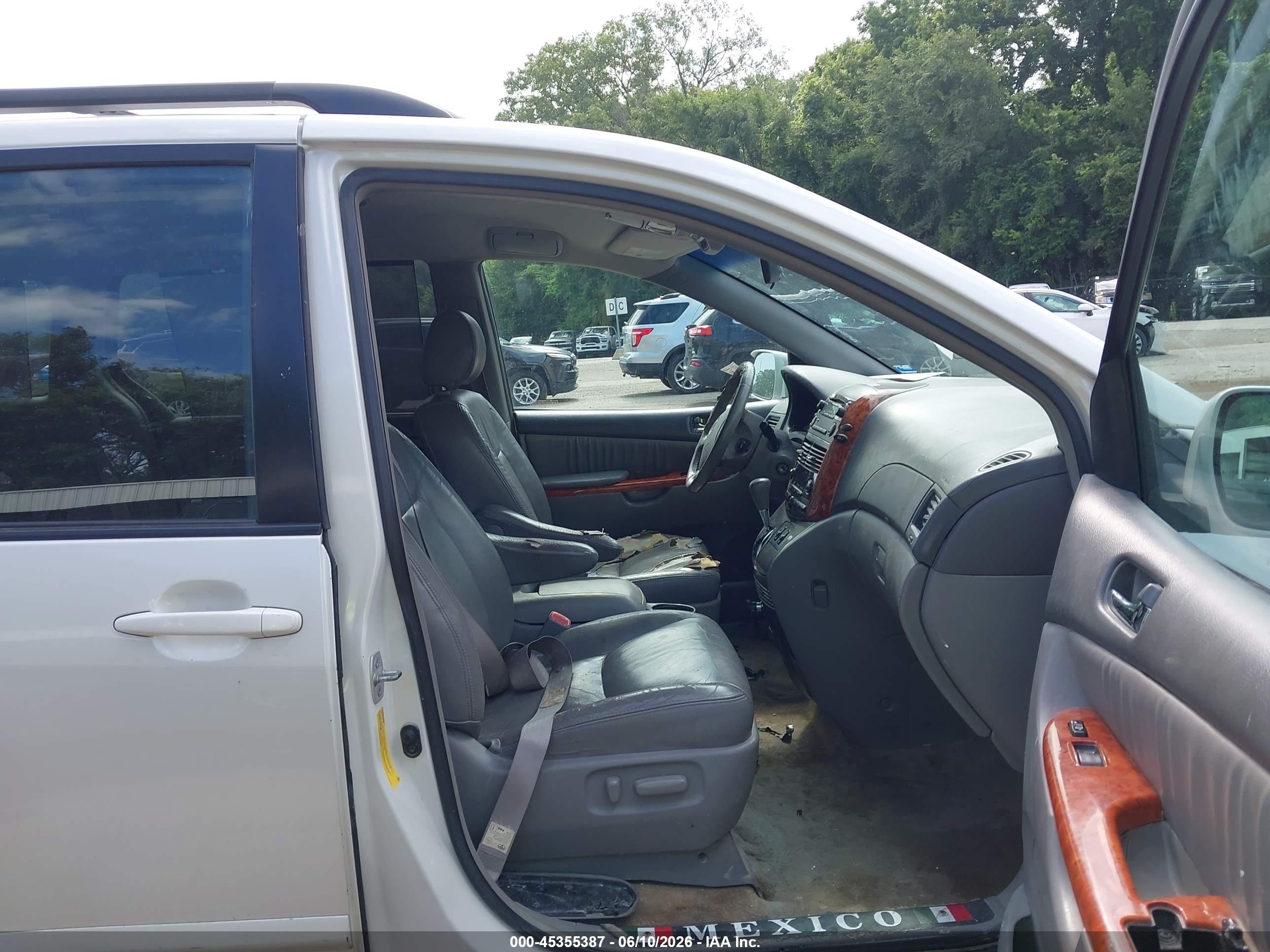 2007 Toyota Sienna Xle White vin: 5TDZK22C07S047055
