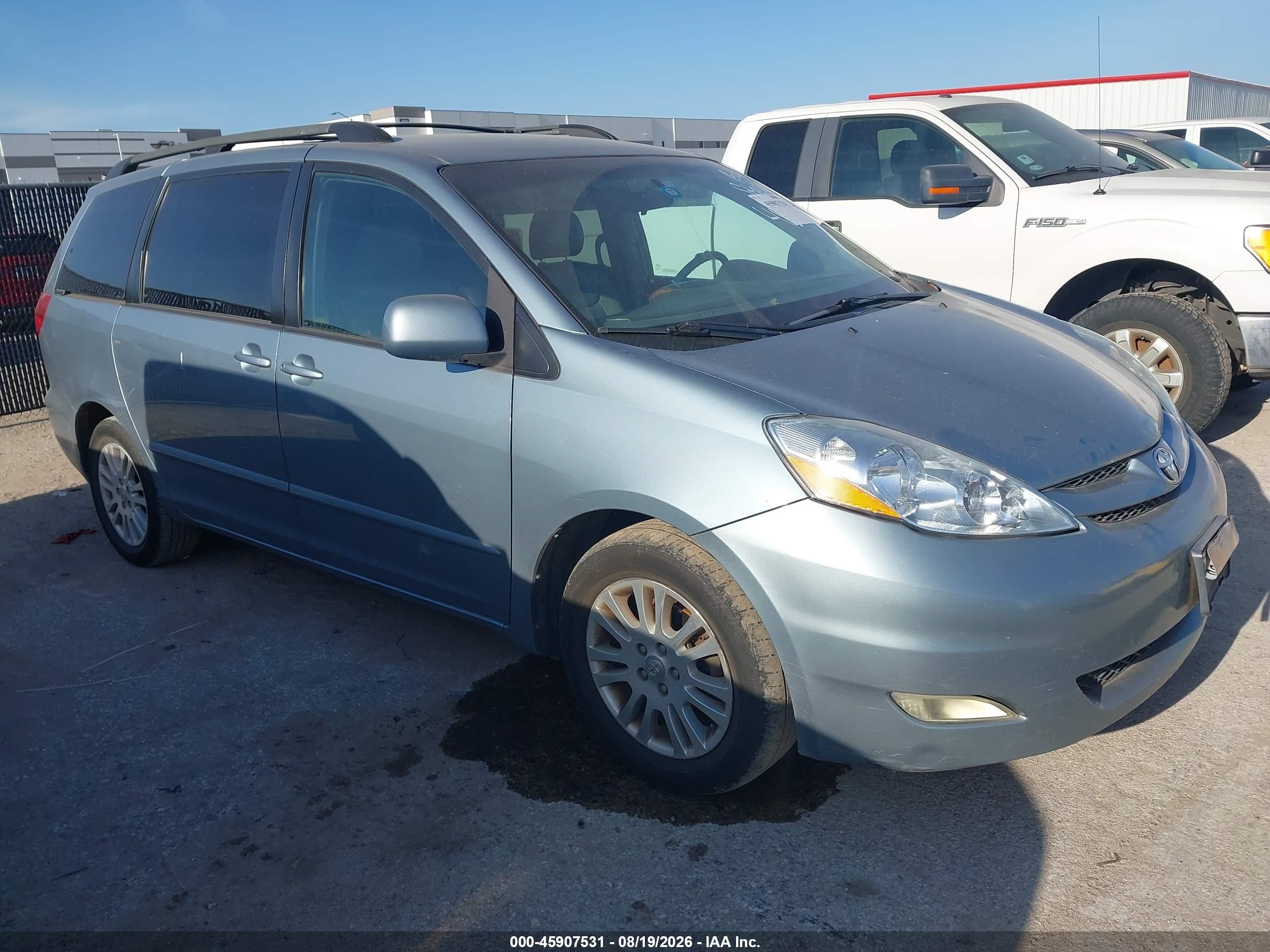 2007 Toyota Sienna Xle Turquoise vin: 5TDZK22C07S047329