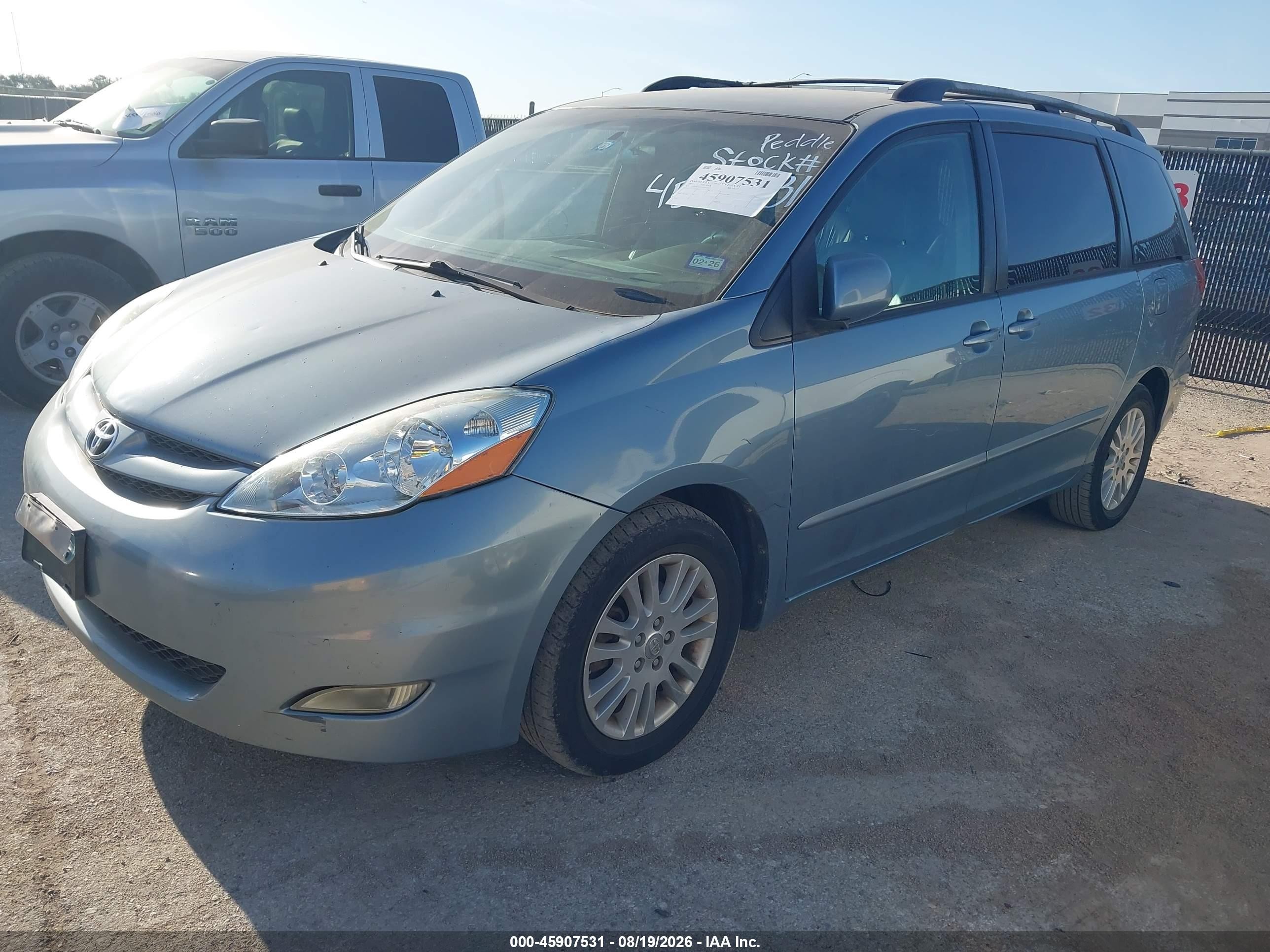 2007 Toyota Sienna Xle Turquoise vin: 5TDZK22C07S047329