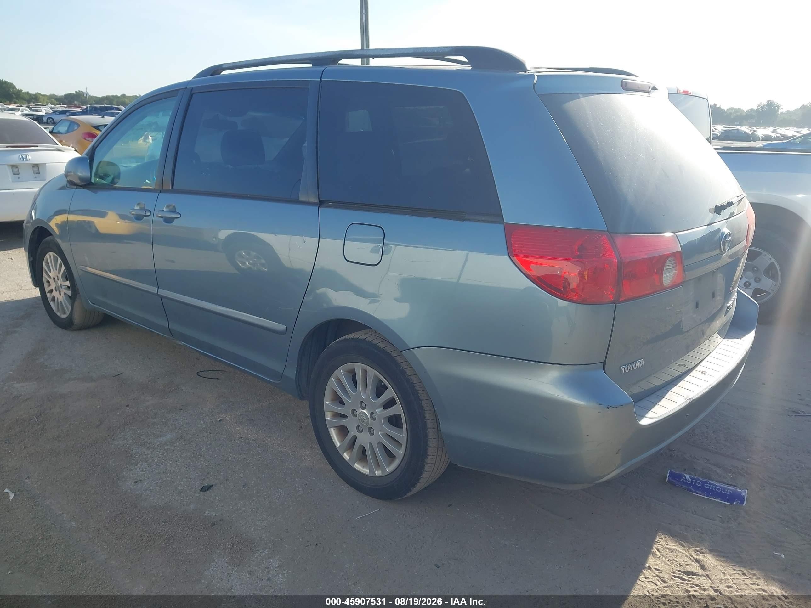 2007 Toyota Sienna Xle Turquoise vin: 5TDZK22C07S047329