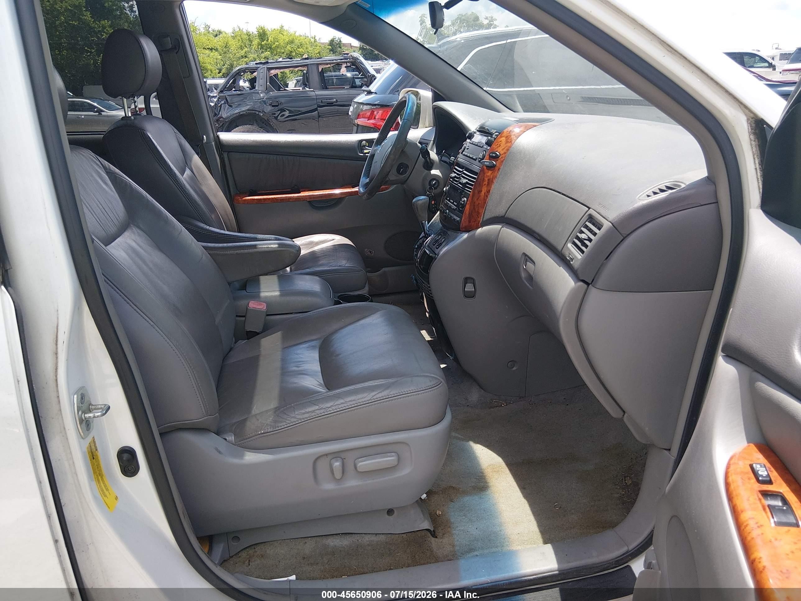 2007 Toyota Sienna Xle White vin: 5TDZK22C07S089399