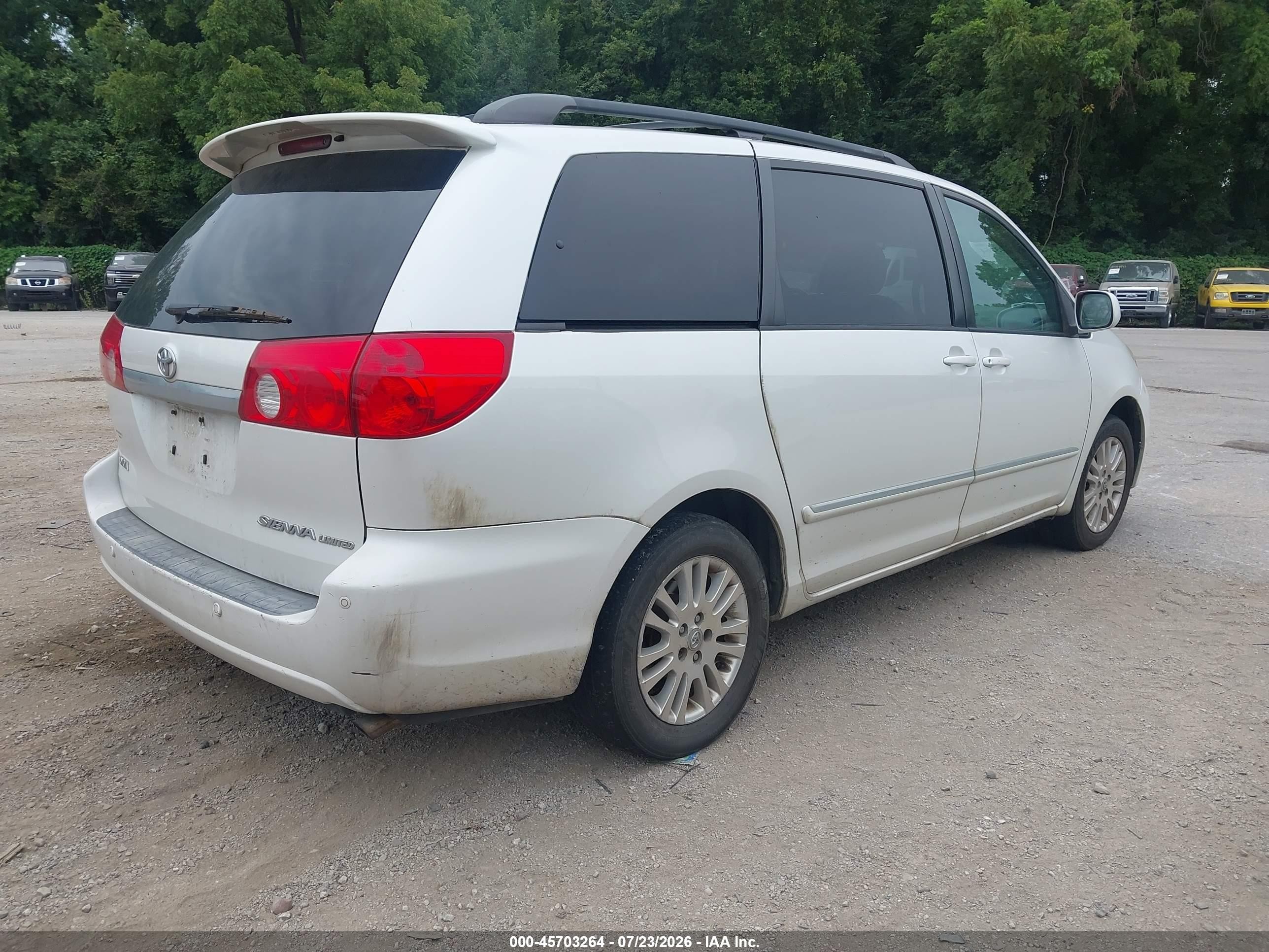 2008 Toyota Sienna Limited White vin: 5TDZK22C08S123956