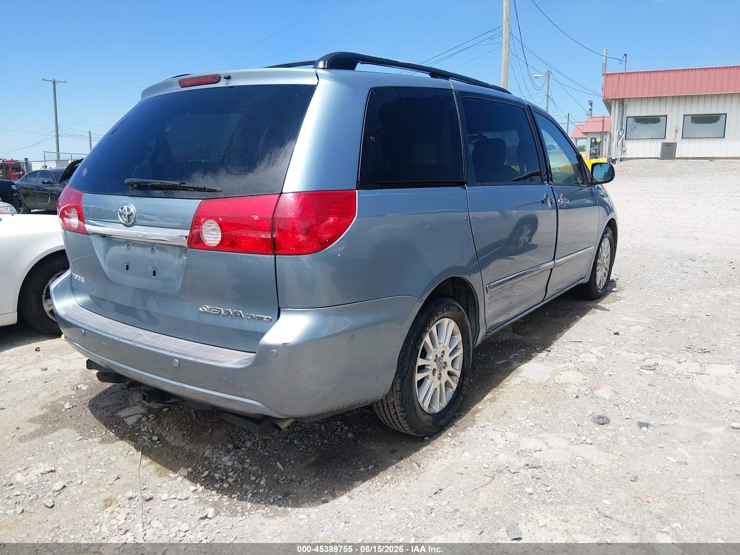 2008 Toyota Sienna Limited Turquoise vin: 5TDZK22C08S173594
