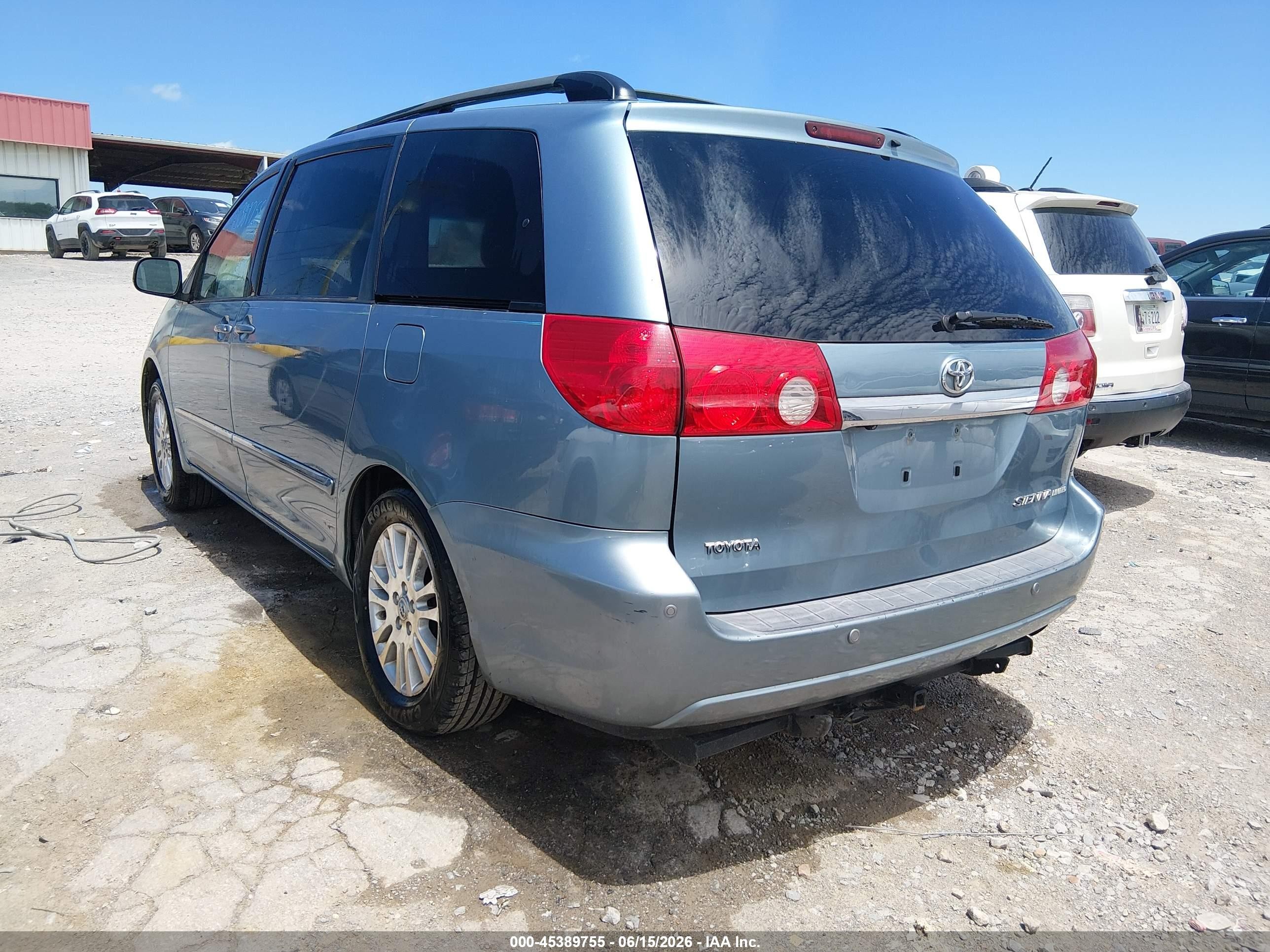2008 Toyota Sienna Limited Turquoise vin: 5TDZK22C08S173594