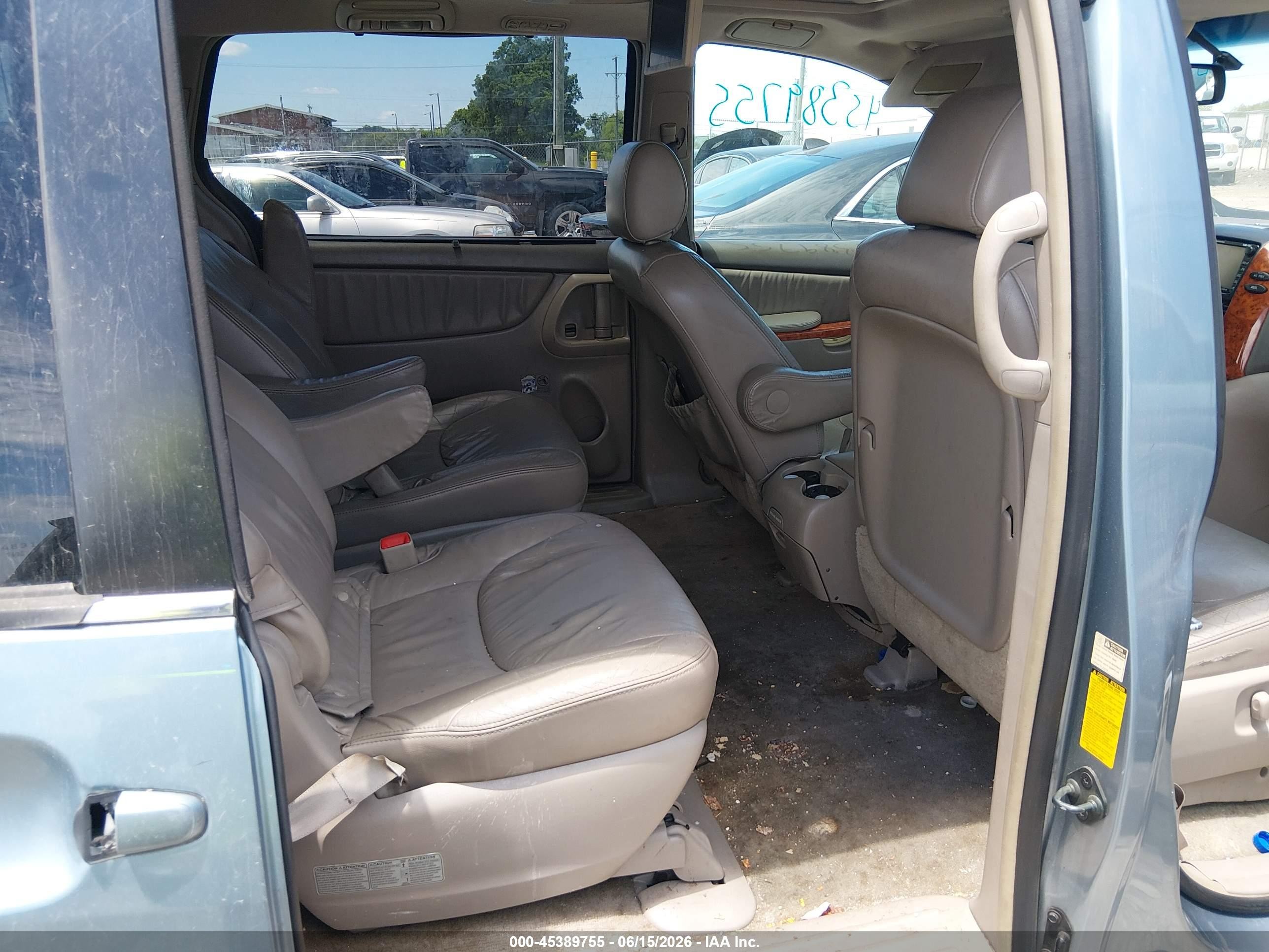 2008 Toyota Sienna Limited Turquoise vin: 5TDZK22C08S173594