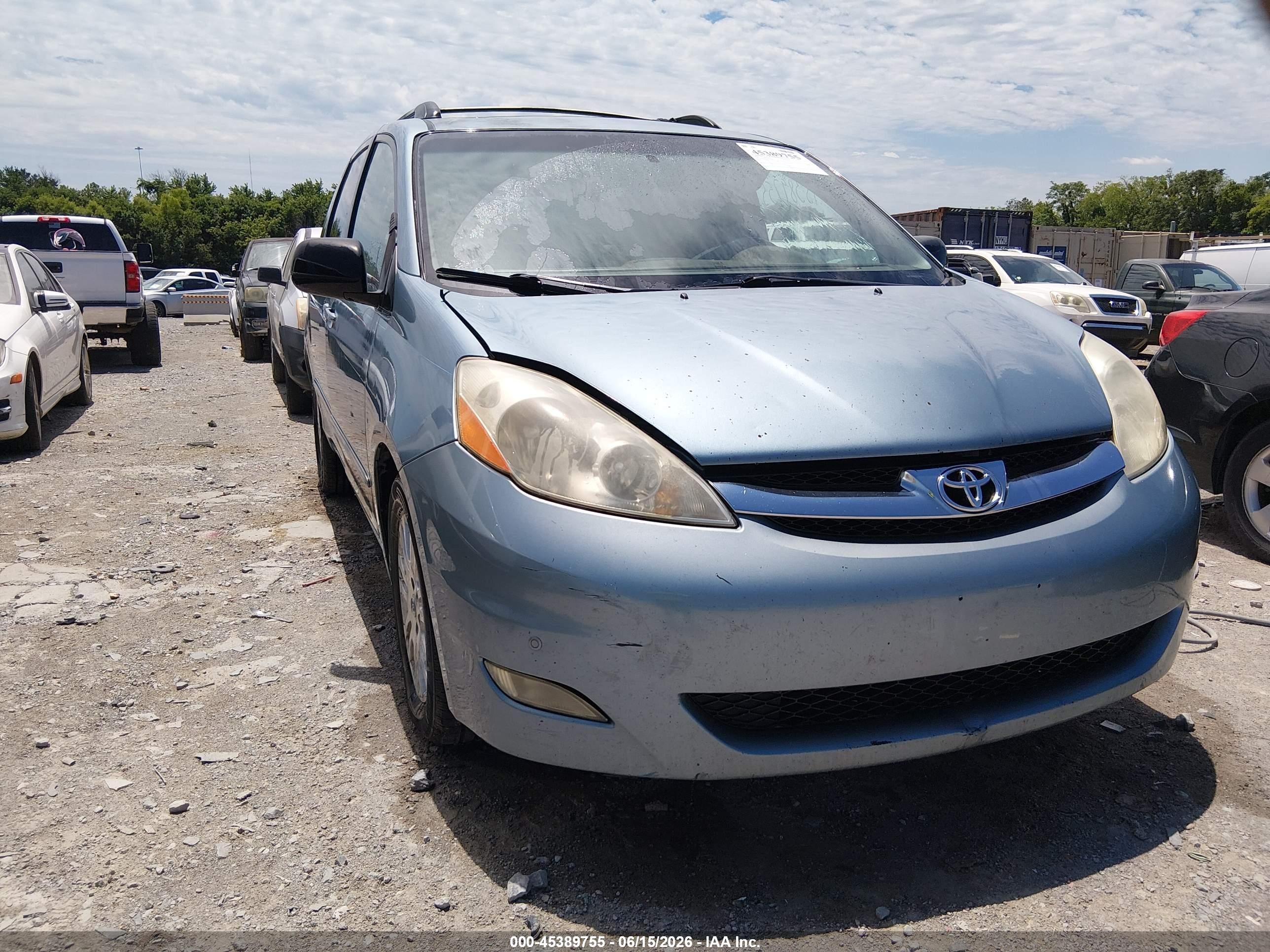2008 Toyota Sienna Limited Turquoise vin: 5TDZK22C08S173594