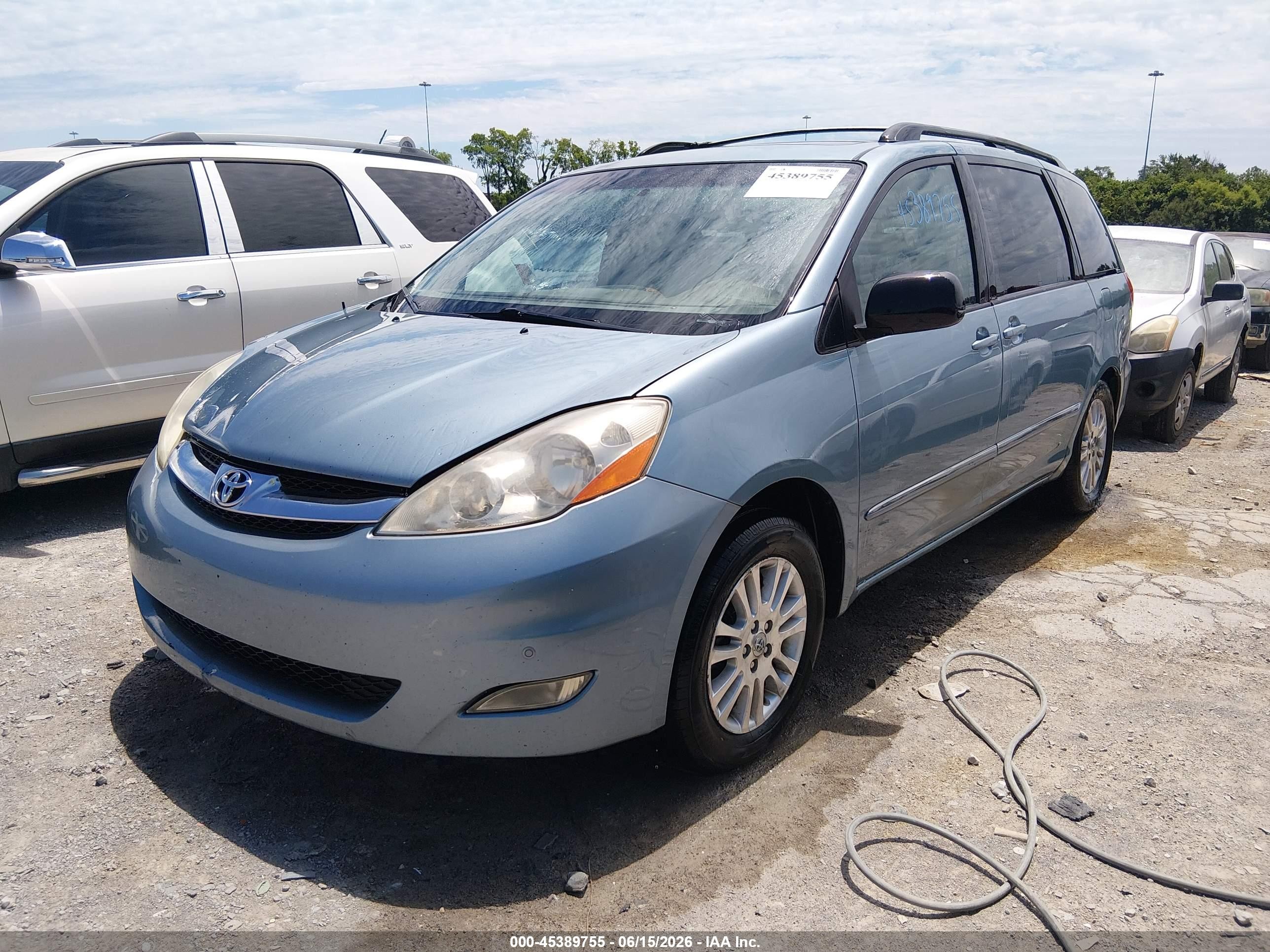 2008 Toyota Sienna Limited Turquoise vin: 5TDZK22C08S173594