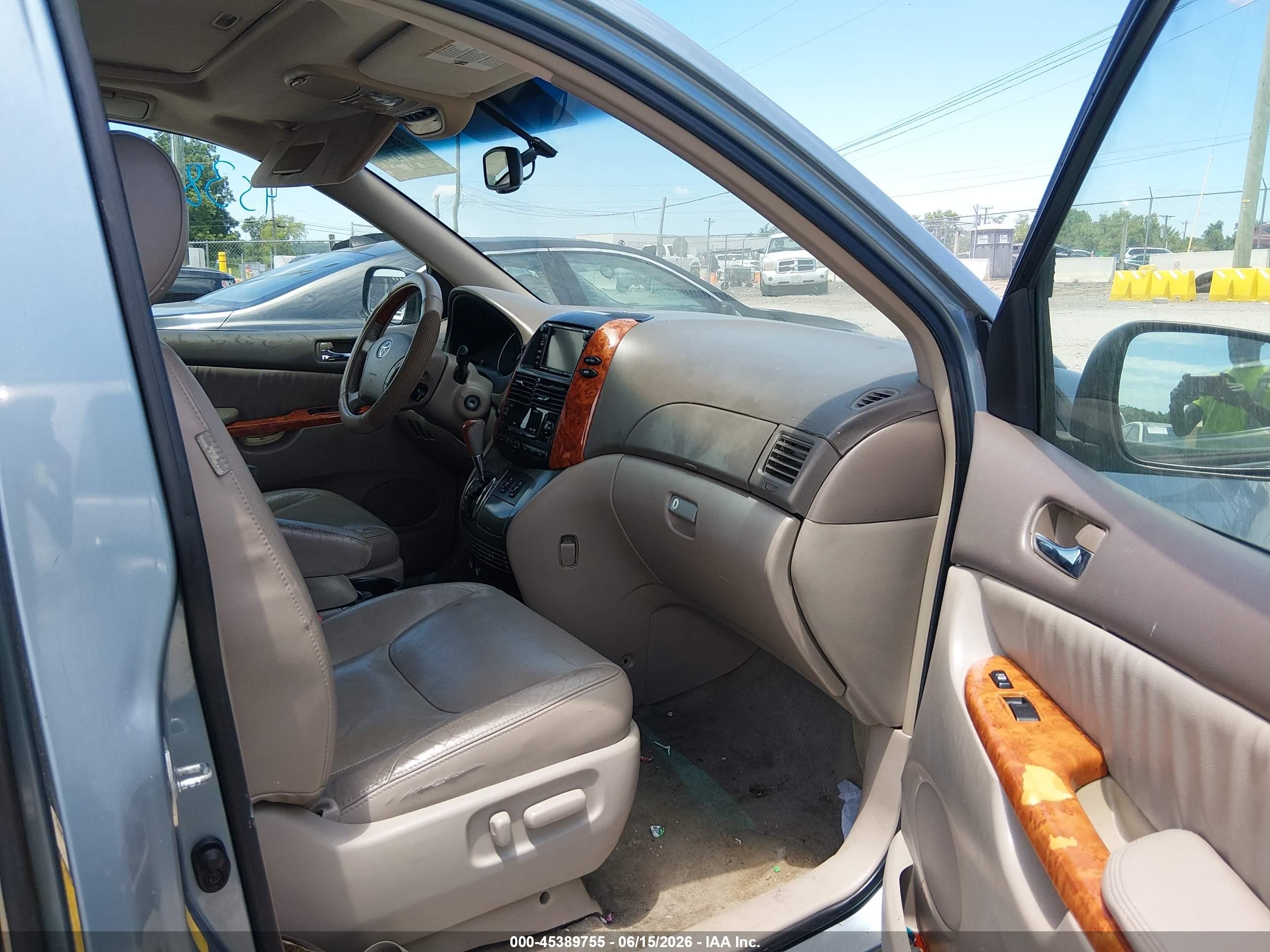 2008 Toyota Sienna Limited Turquoise vin: 5TDZK22C08S173594