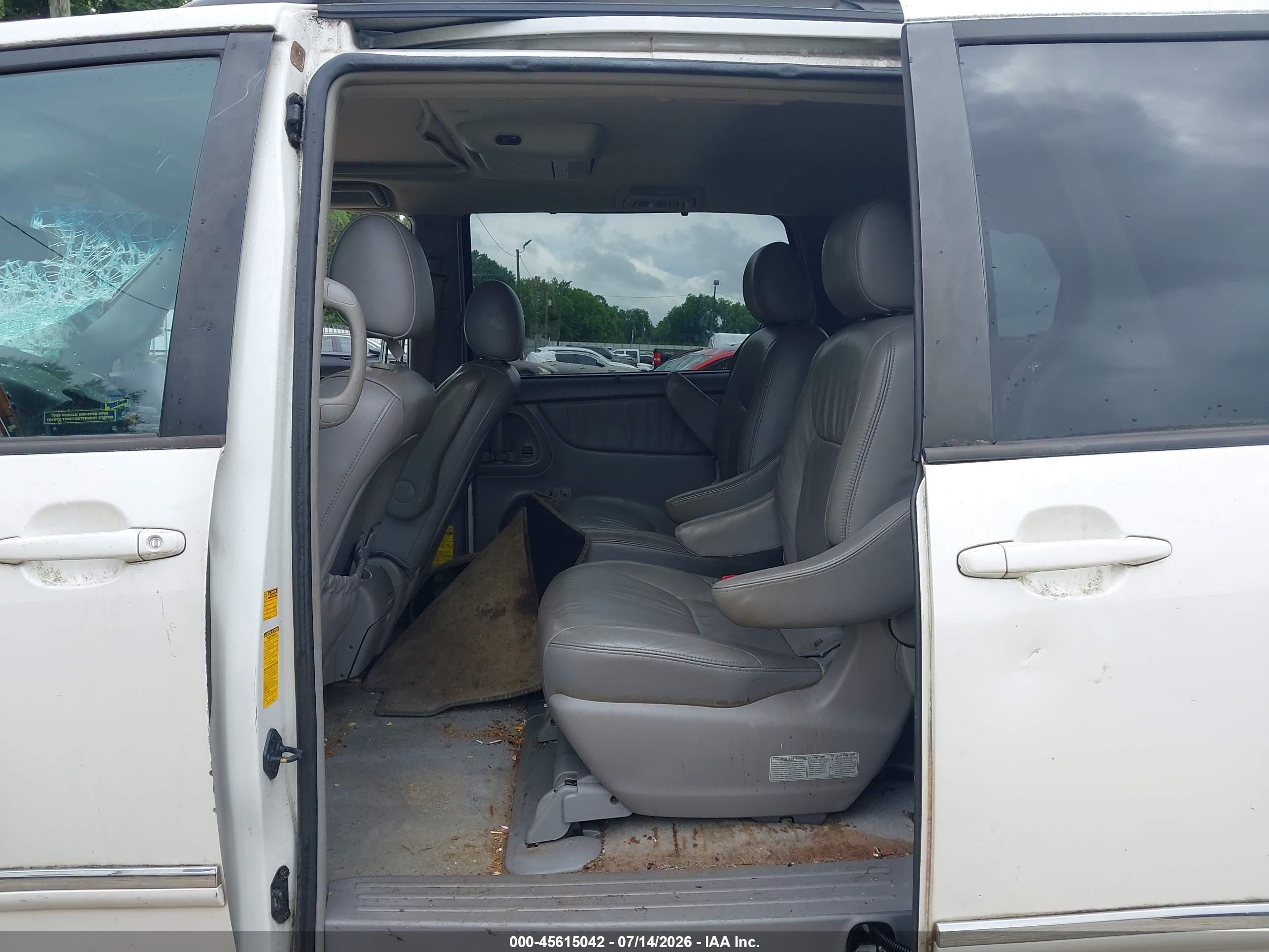 2008 Toyota Sienna Limited White vin: 5TDZK22C18S122041
