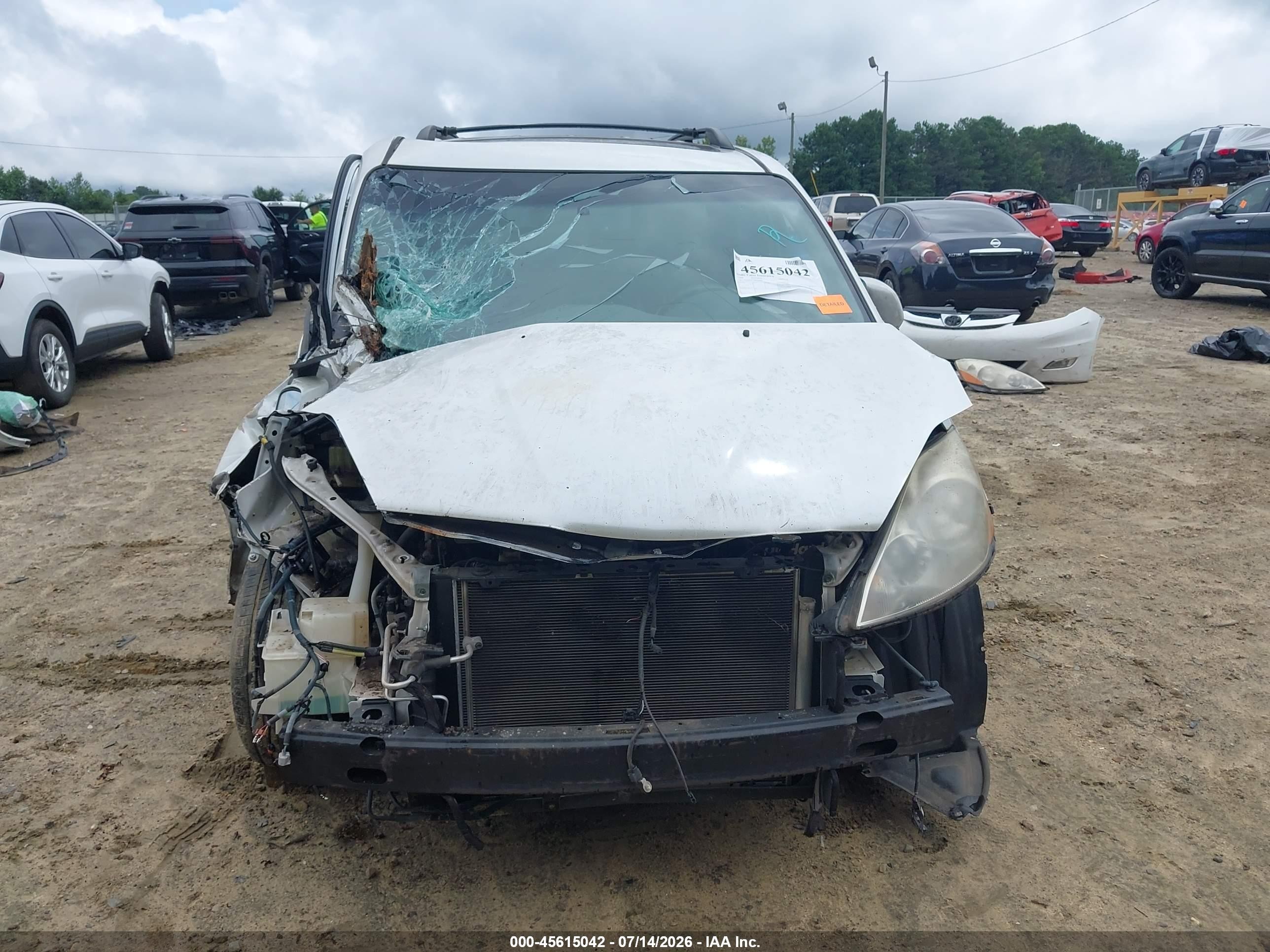 2008 Toyota Sienna Limited White vin: 5TDZK22C18S122041