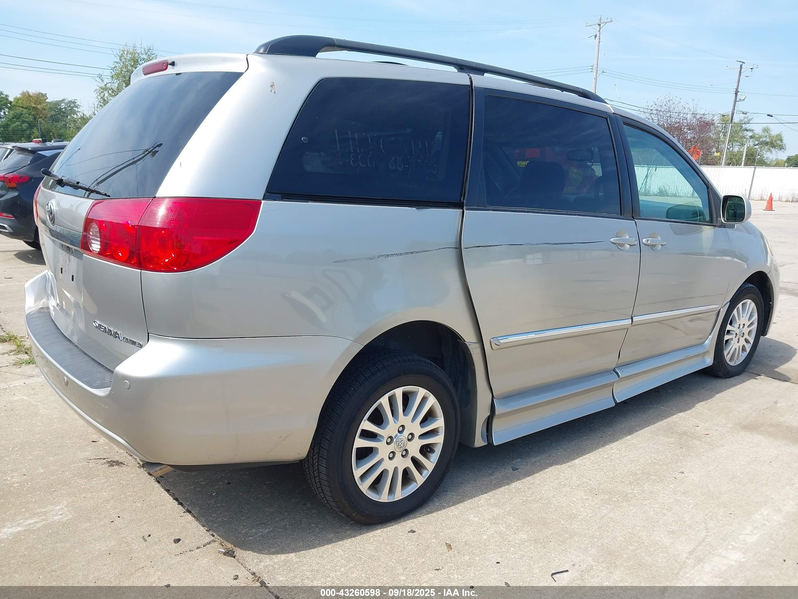 2008 Toyota Sienna   Серый vin: 5TDZK22C18S138014