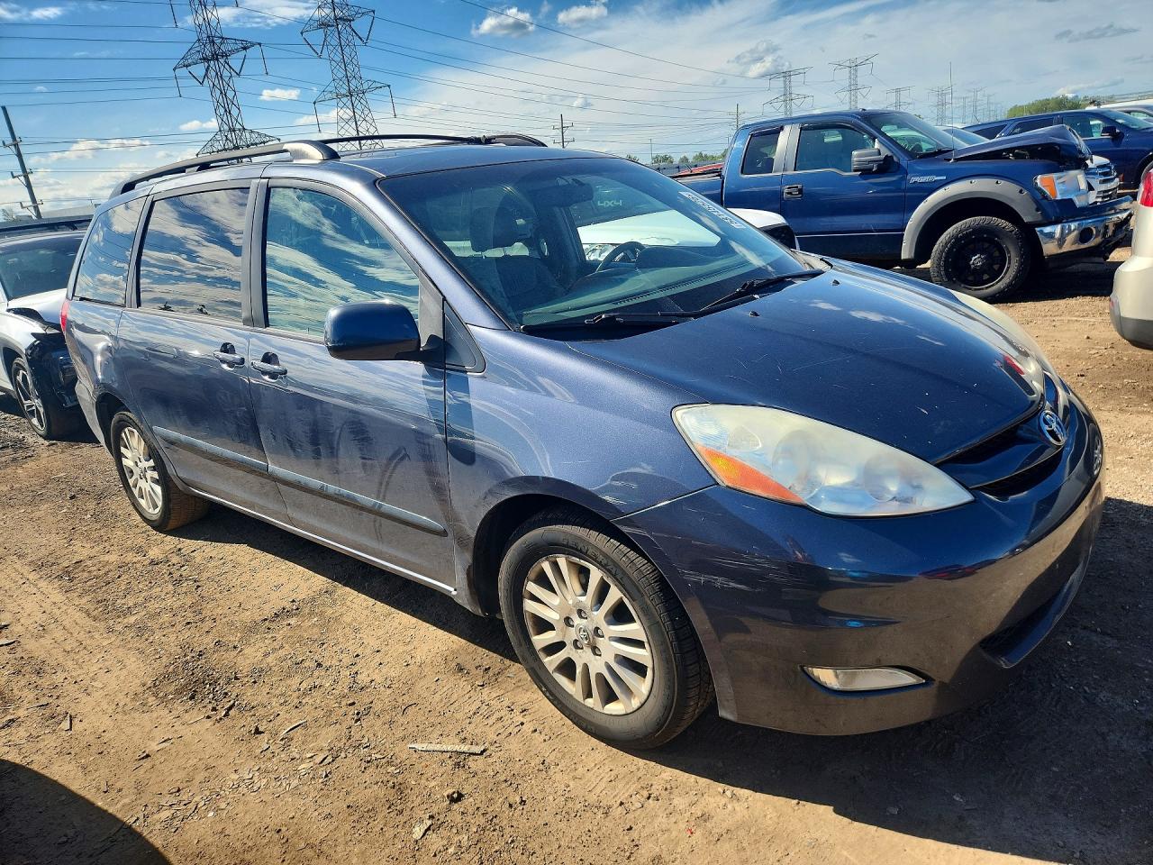 2008 Toyota Sienna Xle Blue vin: 5TDZK22C18S176715