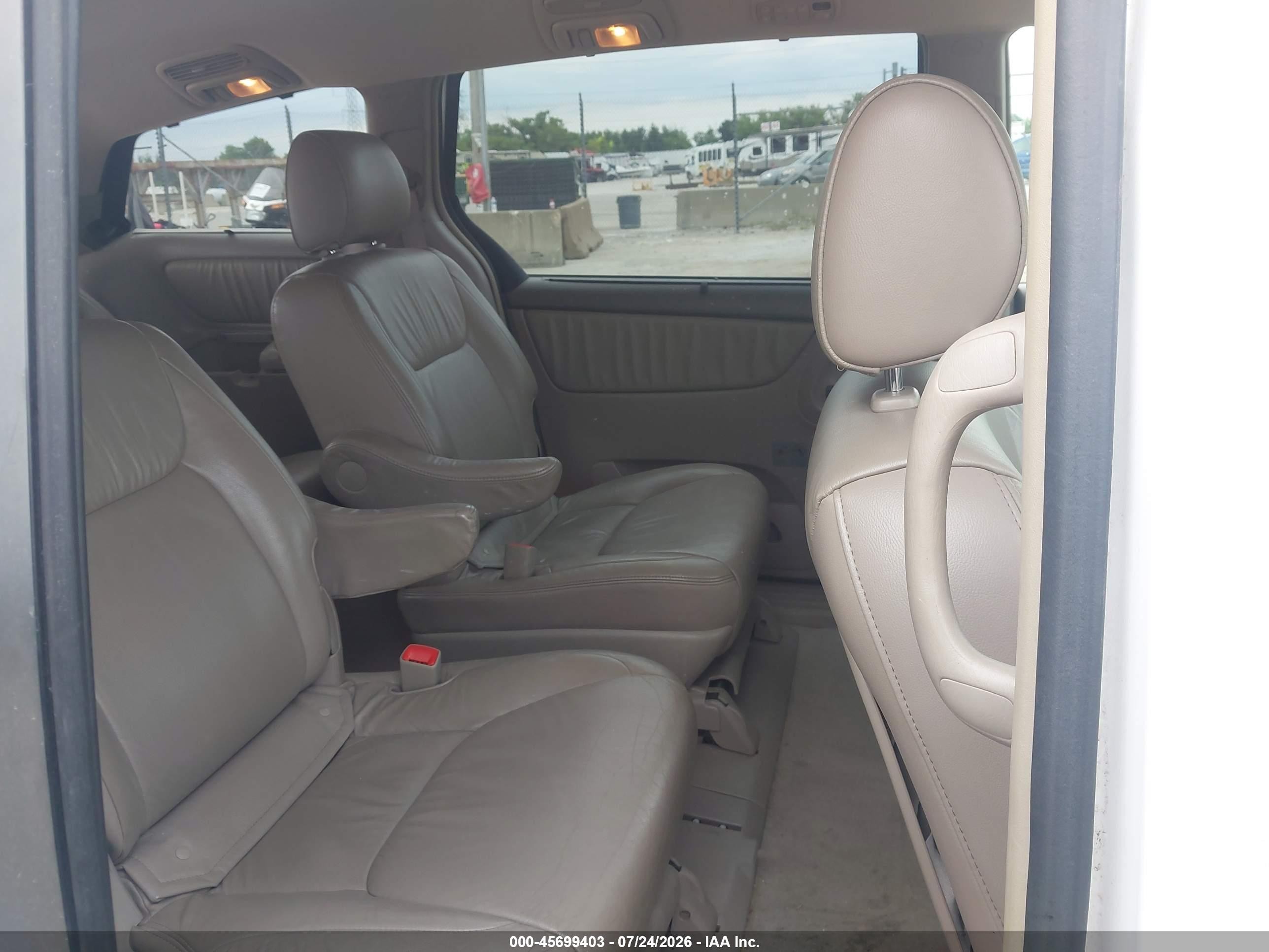 2008 Toyota Sienna Xle White vin: 5TDZK22C18S202472