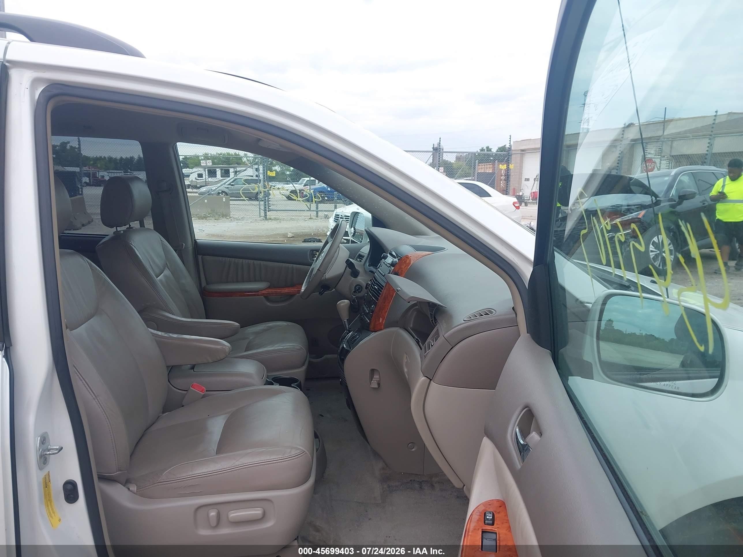 2008 Toyota Sienna Xle White vin: 5TDZK22C18S202472