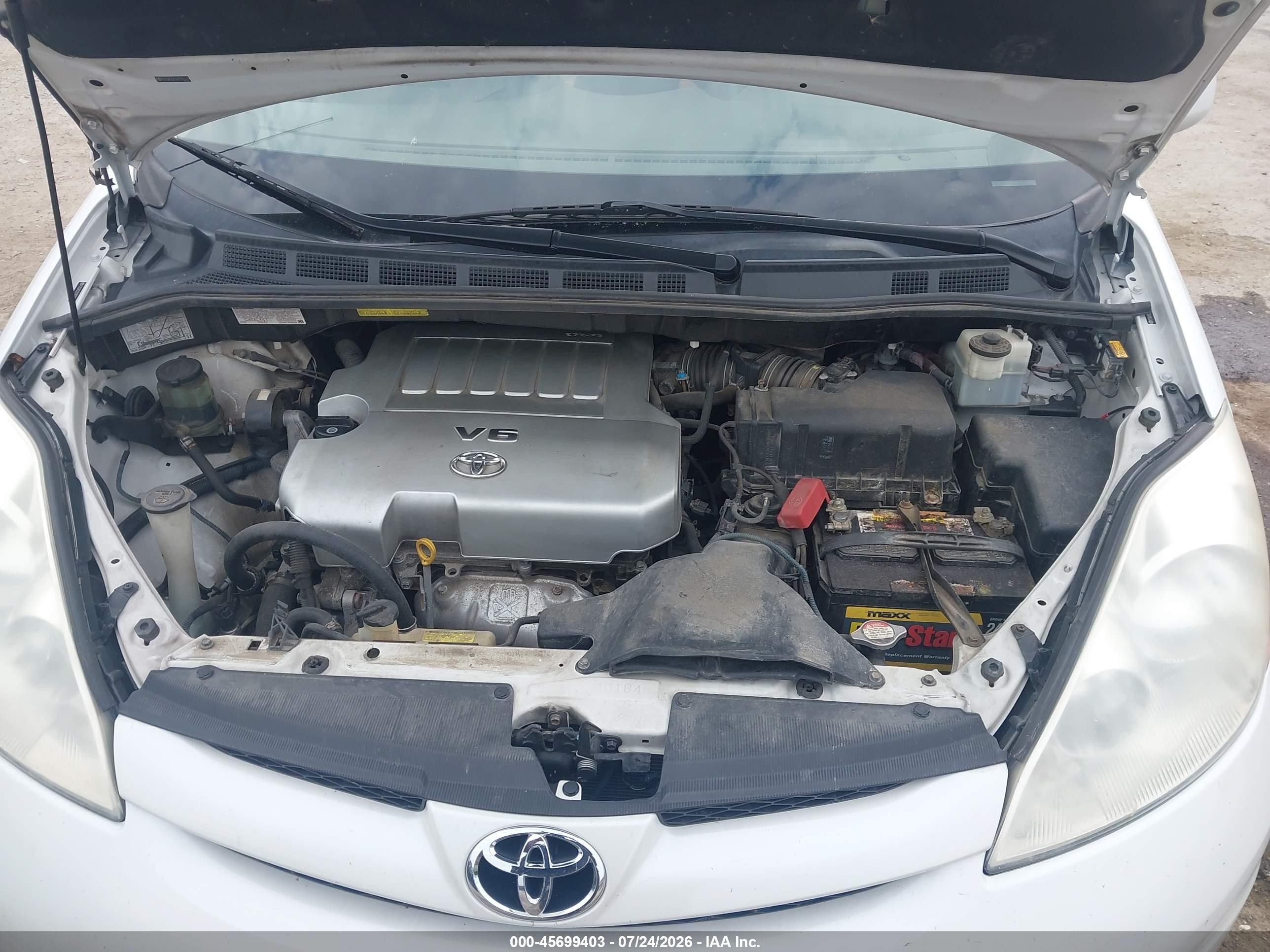 2008 Toyota Sienna Xle White vin: 5TDZK22C18S202472