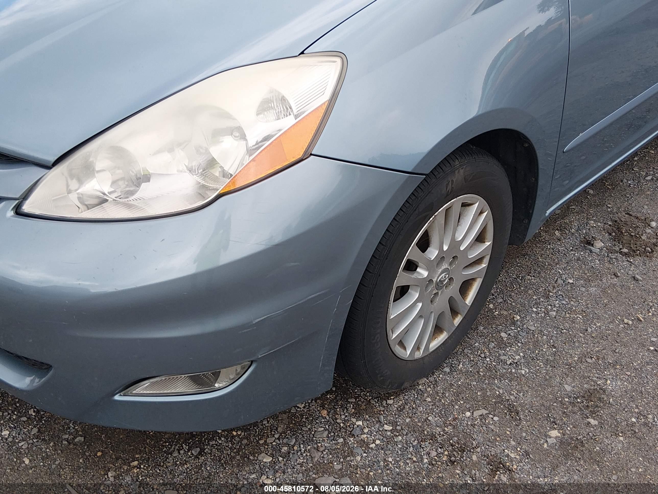 2007 Toyota Sienna Xle Синий vin: 5TDZK22C27S042715