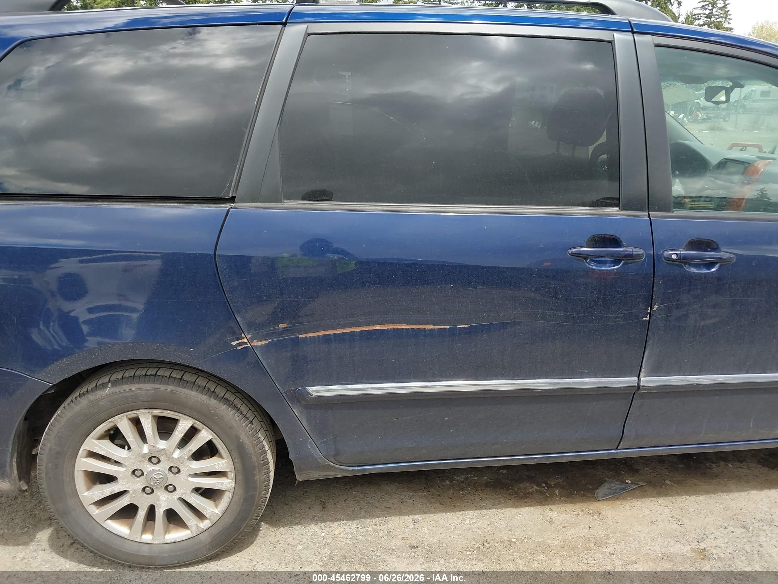 2007 Toyota Sienna Xle Limited Dark Blue vin: 5TDZK22C27S062284