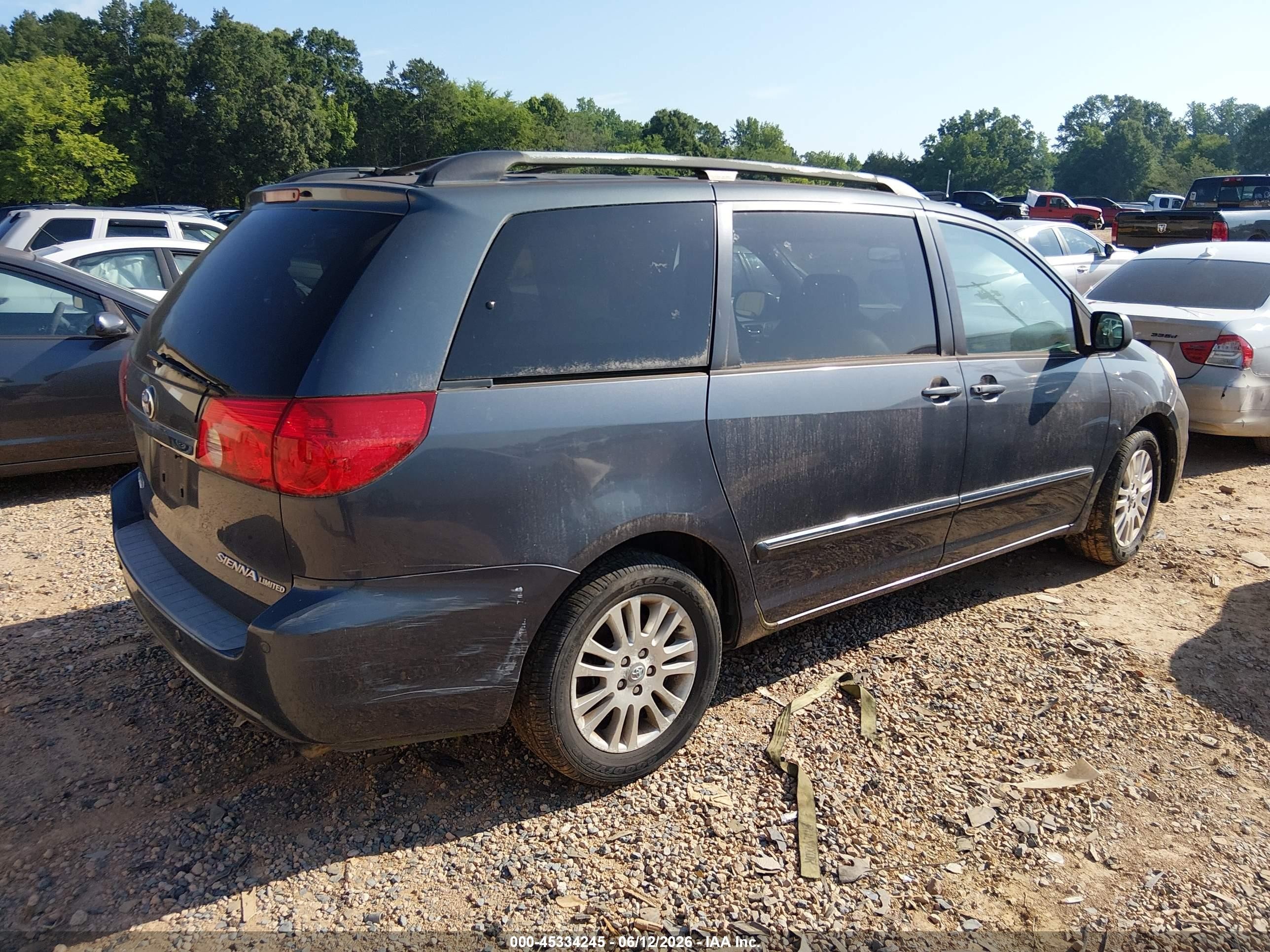 2007 Toyota Sienna Xle Limited Серый vin: 5TDZK22C27S071048