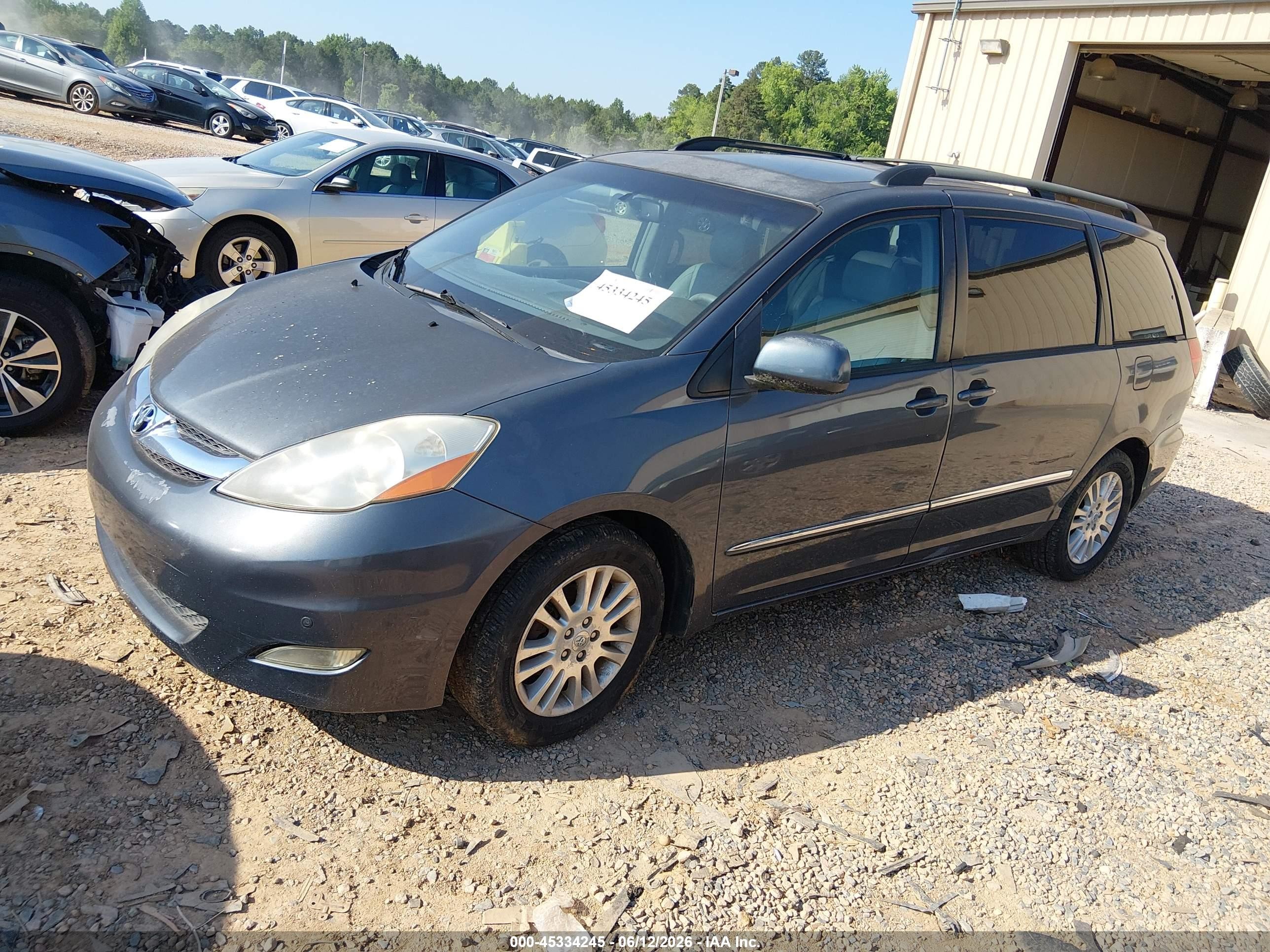 2007 Toyota Sienna Xle Limited Серый vin: 5TDZK22C27S071048