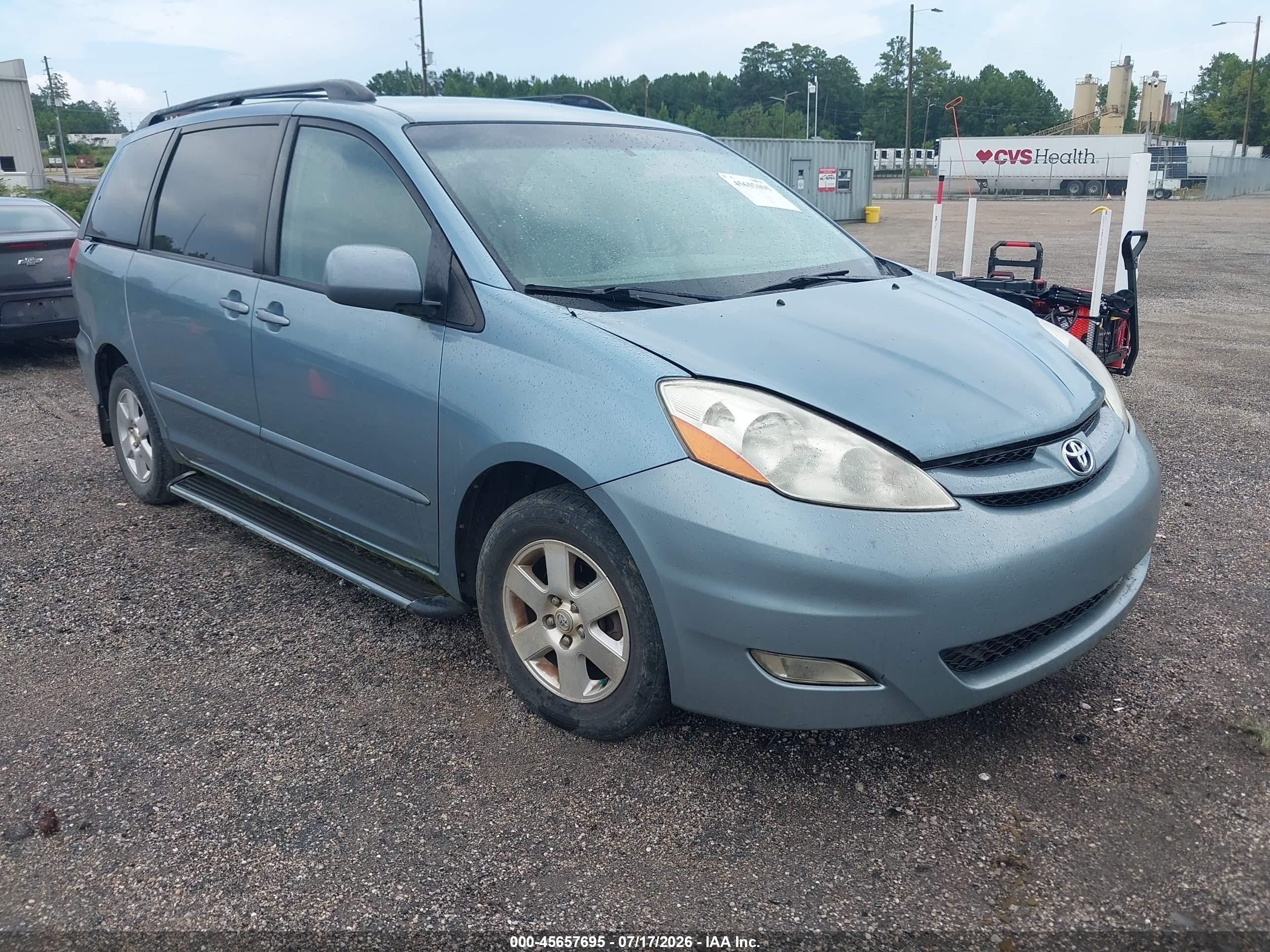 2007 Toyota Sienna Xle Синий vin: 5TDZK22C27S091493