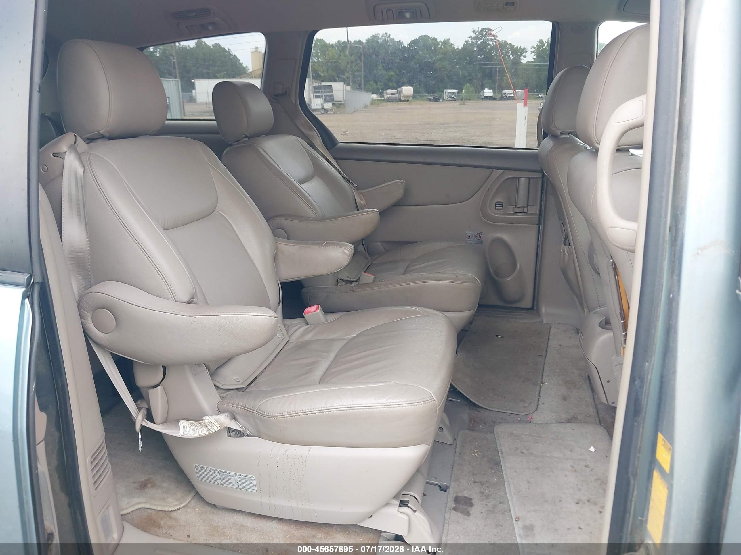 2007 Toyota Sienna Xle Blue vin: 5TDZK22C27S091493