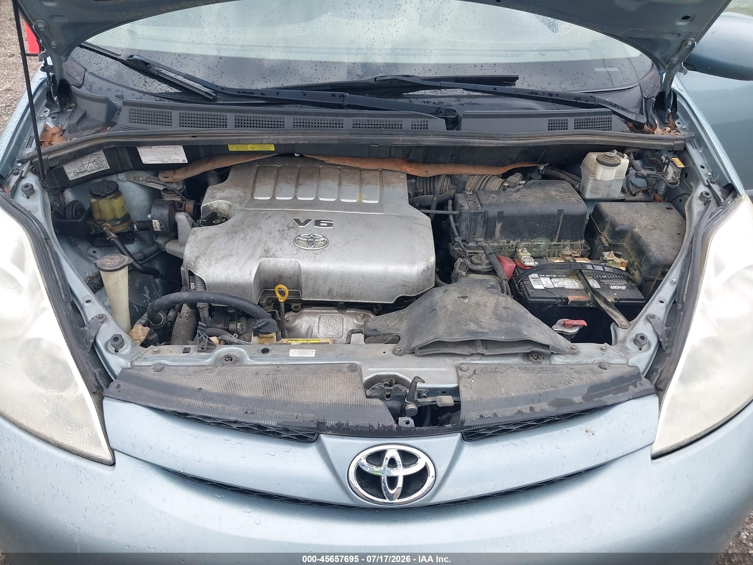 2007 Toyota Sienna Xle Blue vin: 5TDZK22C27S091493